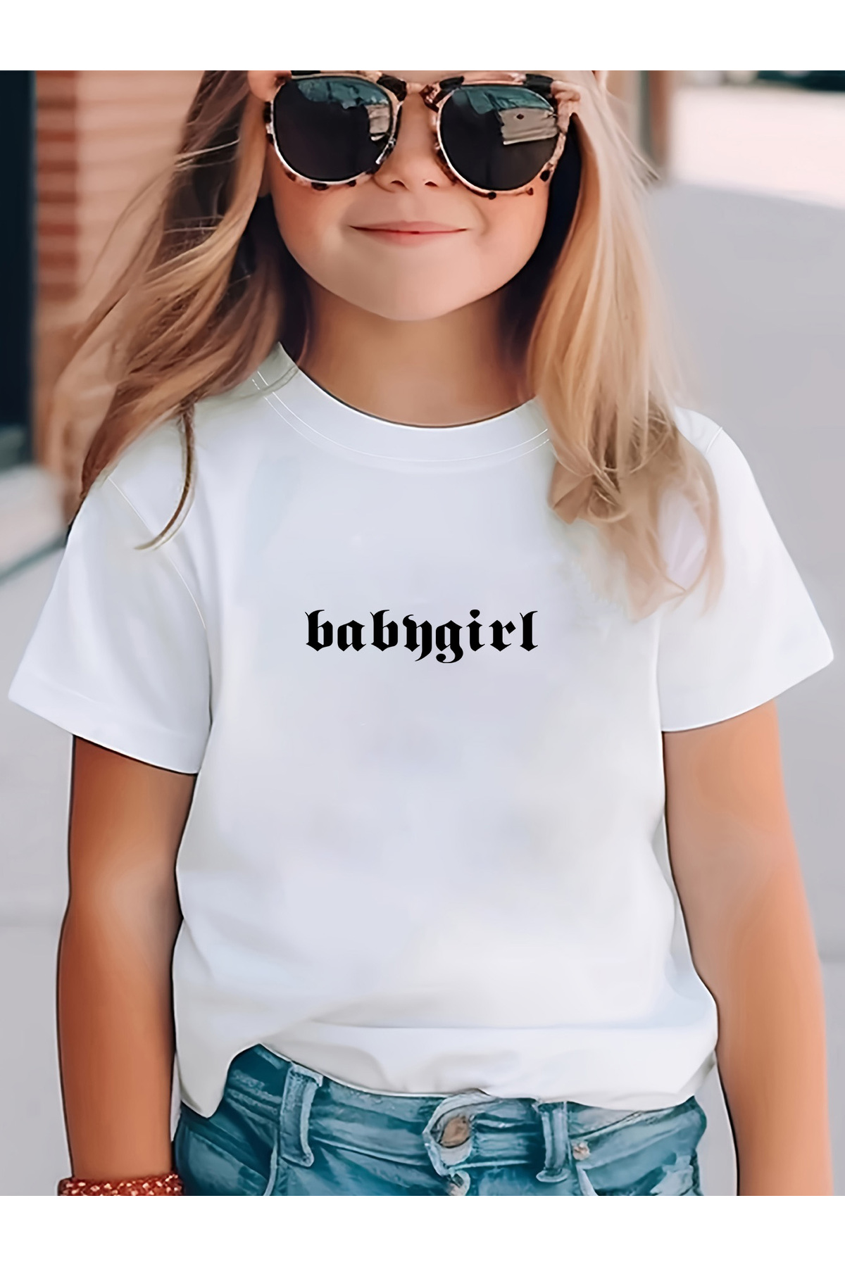 uyguntarzÇocuk Babygirl Baskılı Pamuklu Tshirt
