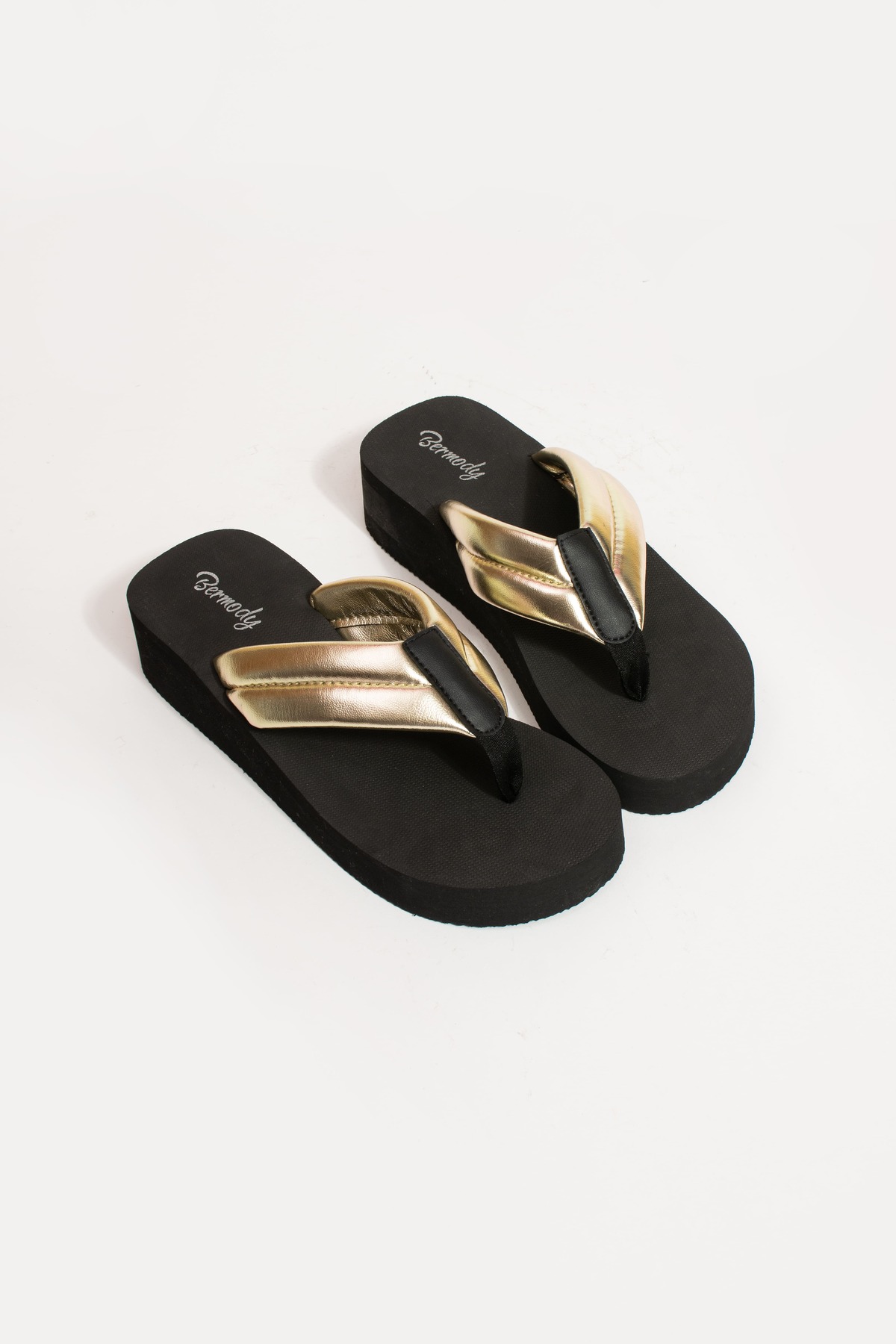 Nora Platform Topuk Parmak Arası Kadın Plaj Terlik - Görsel 5