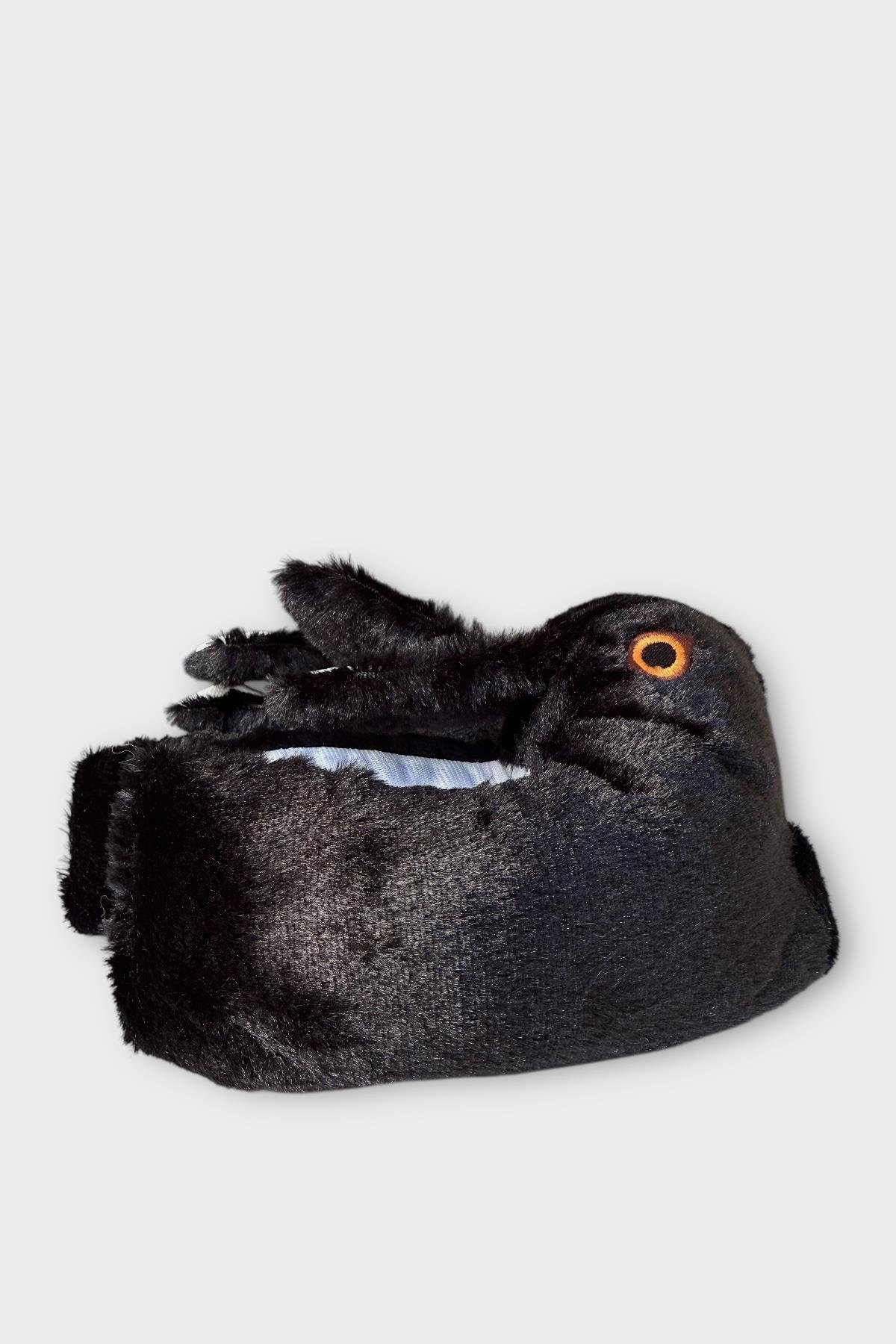 Tavşan Model Şişme Peluş Çocuk Panduf SİYAH - Görsel 6