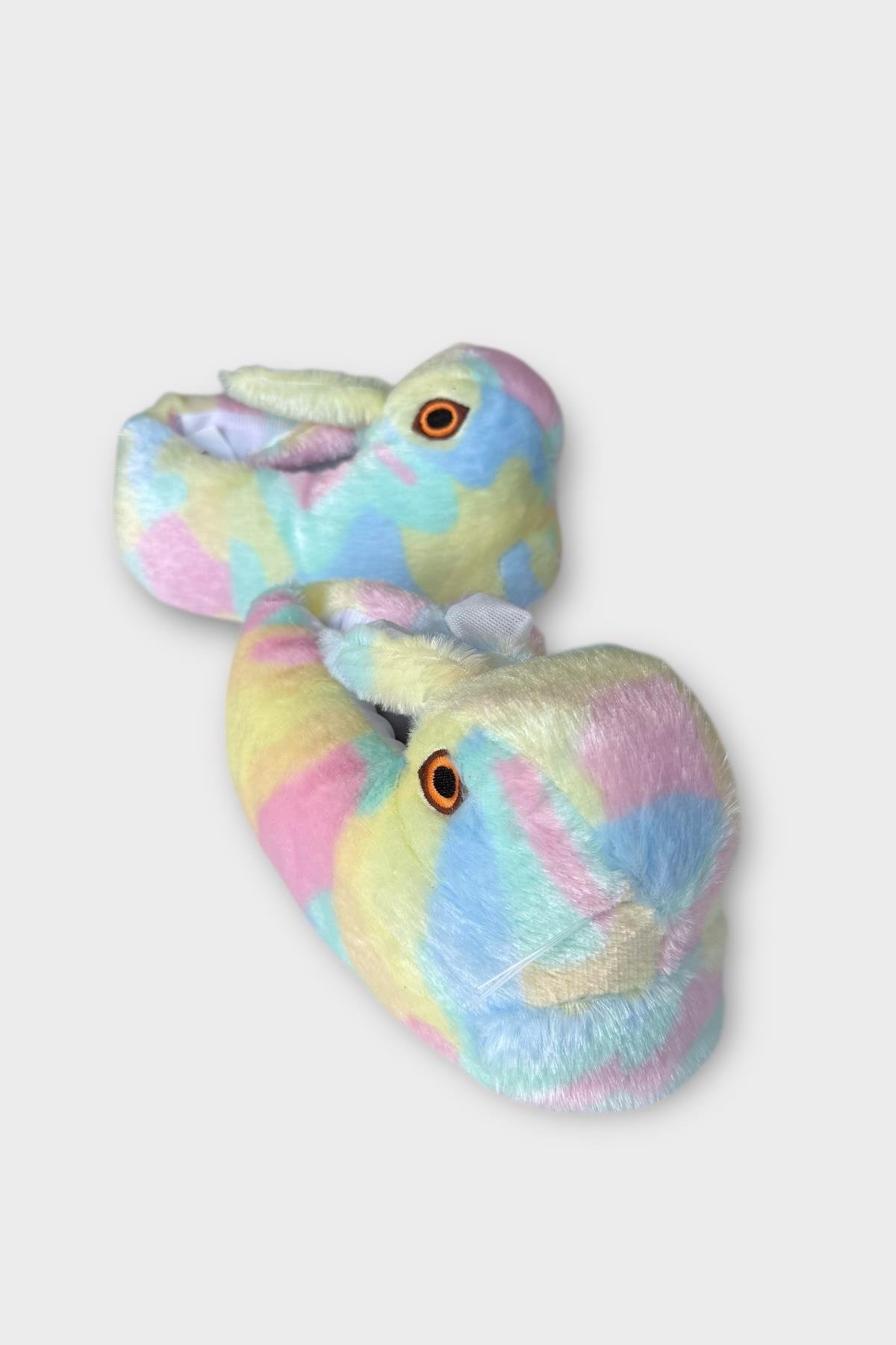 Tavşan Model Şişme Peluş Çocuk Panduf PUDRA - MAVİ - Görsel 3