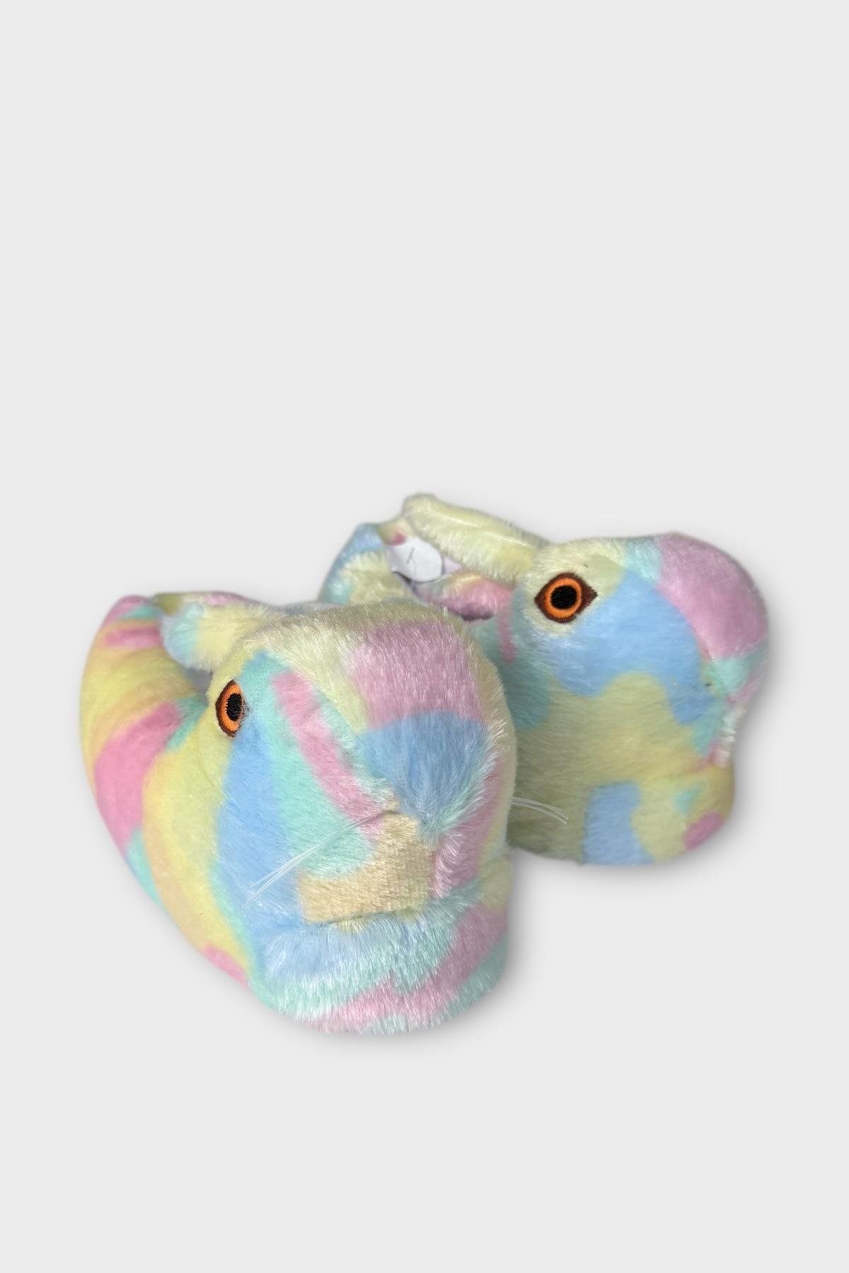 Tavşan Model Şişme Peluş Çocuk Panduf PUDRA - MAVİ - Görsel 6