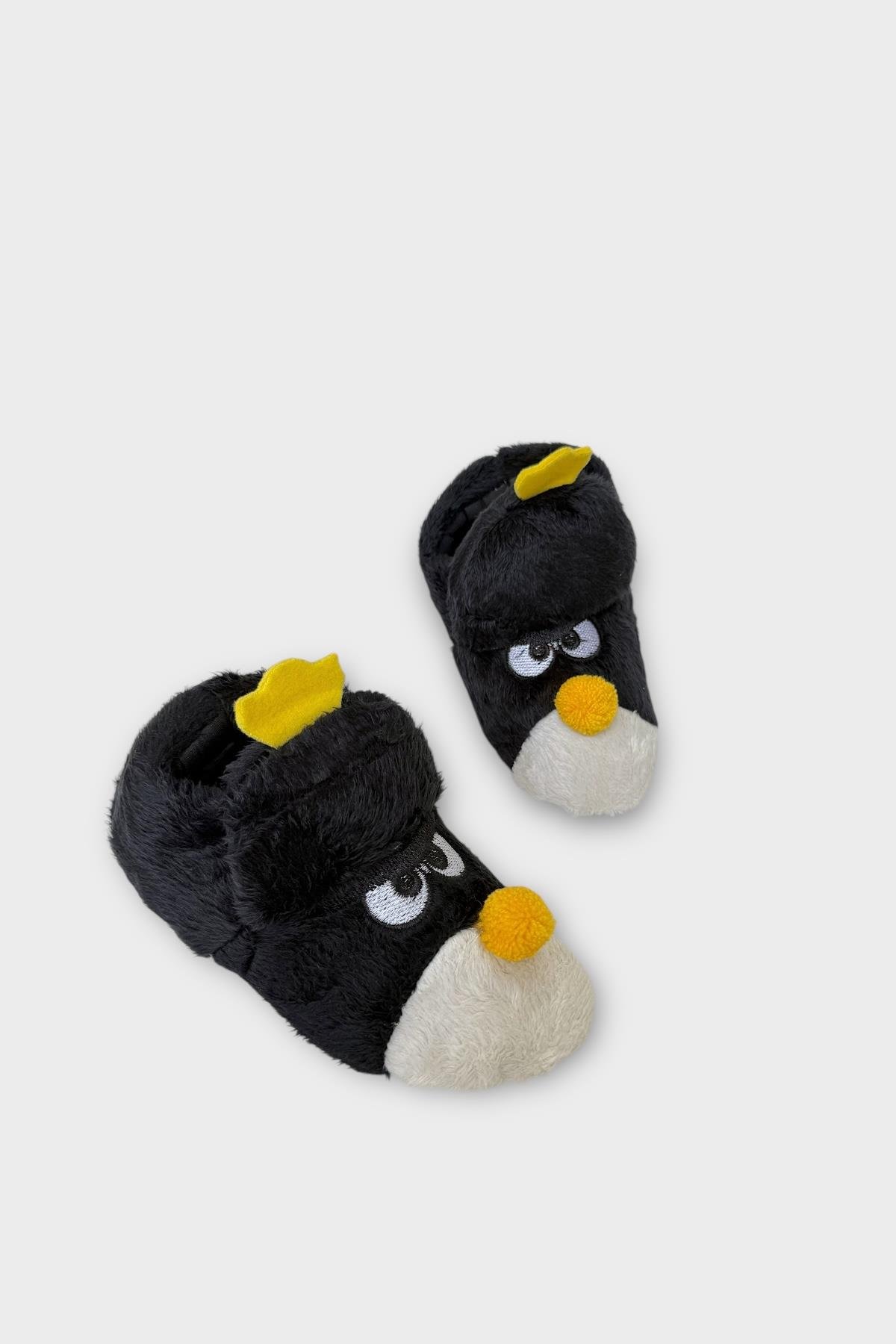 Çocuk Kızgın Ördek Figürlü Unisex Panduf SİYAH - Görsel 4