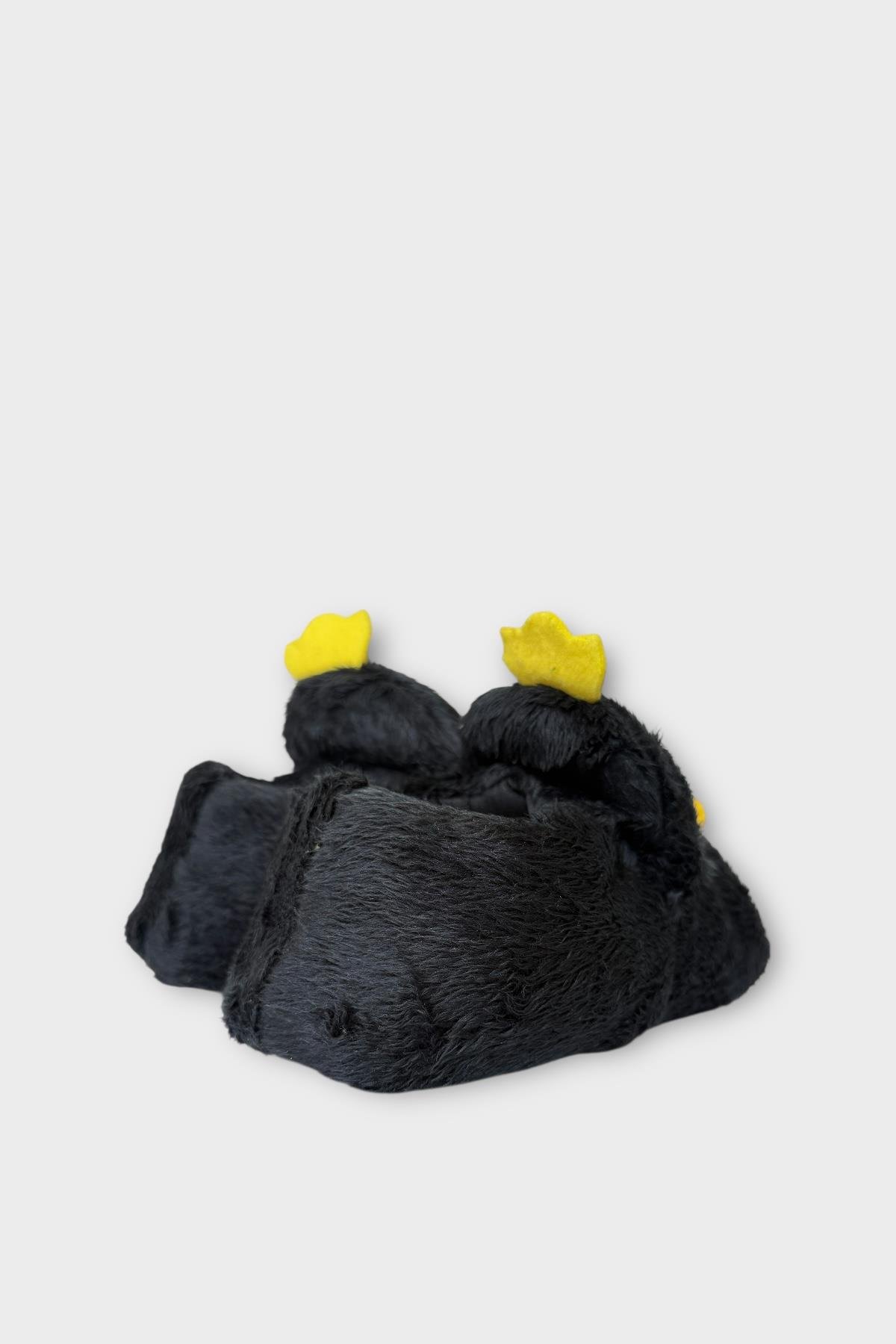 Çocuk Kızgın Ördek Figürlü Unisex Panduf SİYAH - Görsel 6