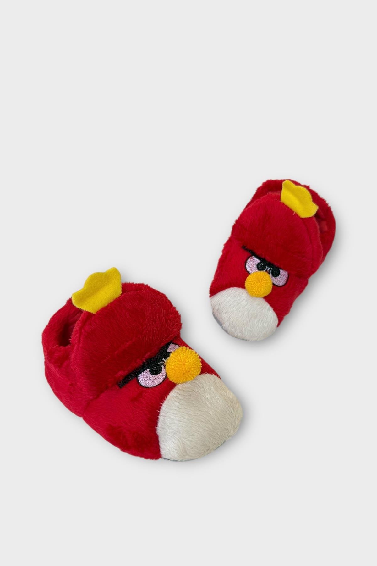 Çocuk Kızgın Ördek Figürlü Unisex Panduf KIRMIZI - Görsel 3