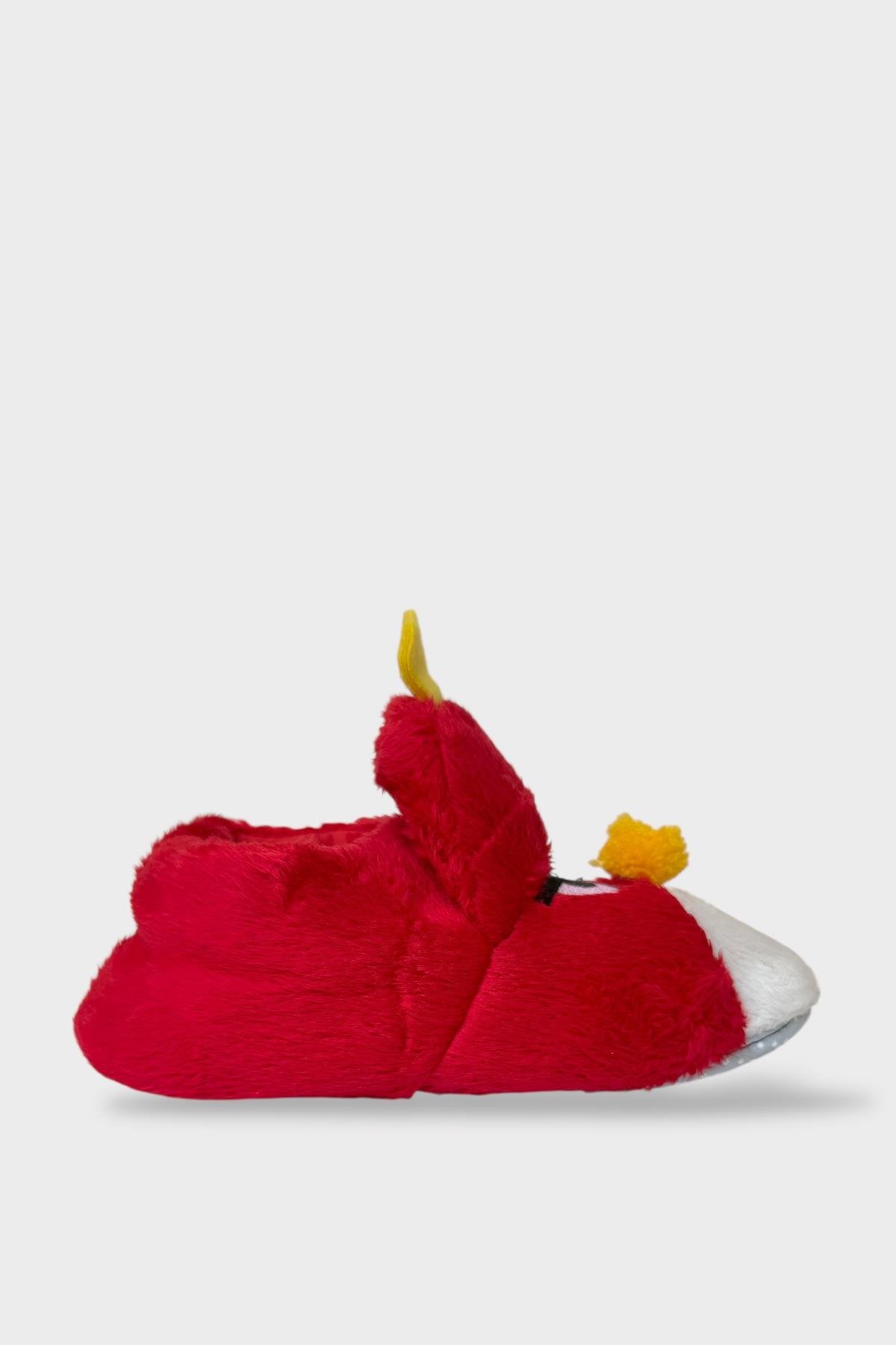 Çocuk Kızgın Ördek Figürlü Unisex Panduf KIRMIZI - Görsel 5