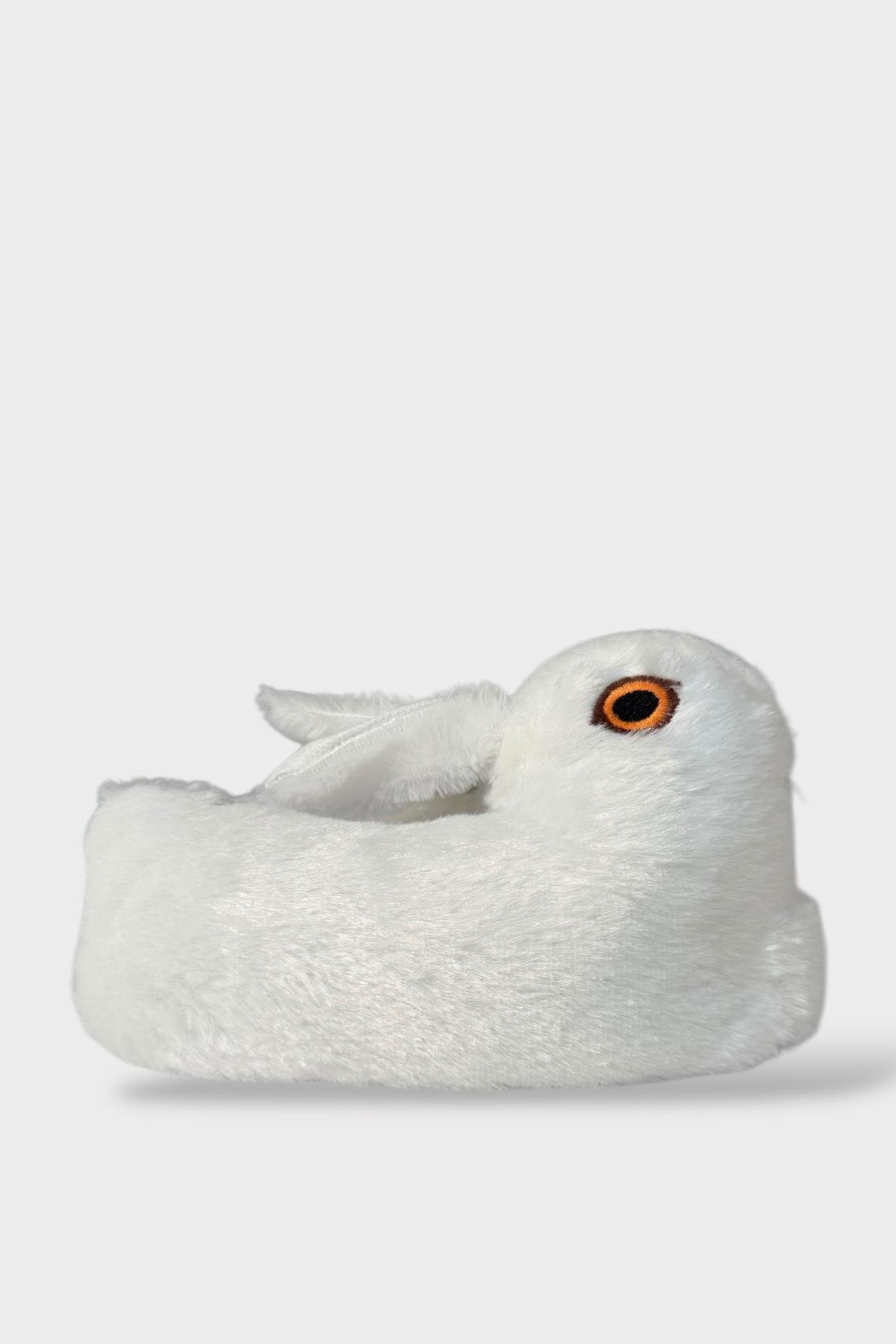 Tavşan Model Şişme Peluş Çocuk Panduf BEYAZ - Görsel 2