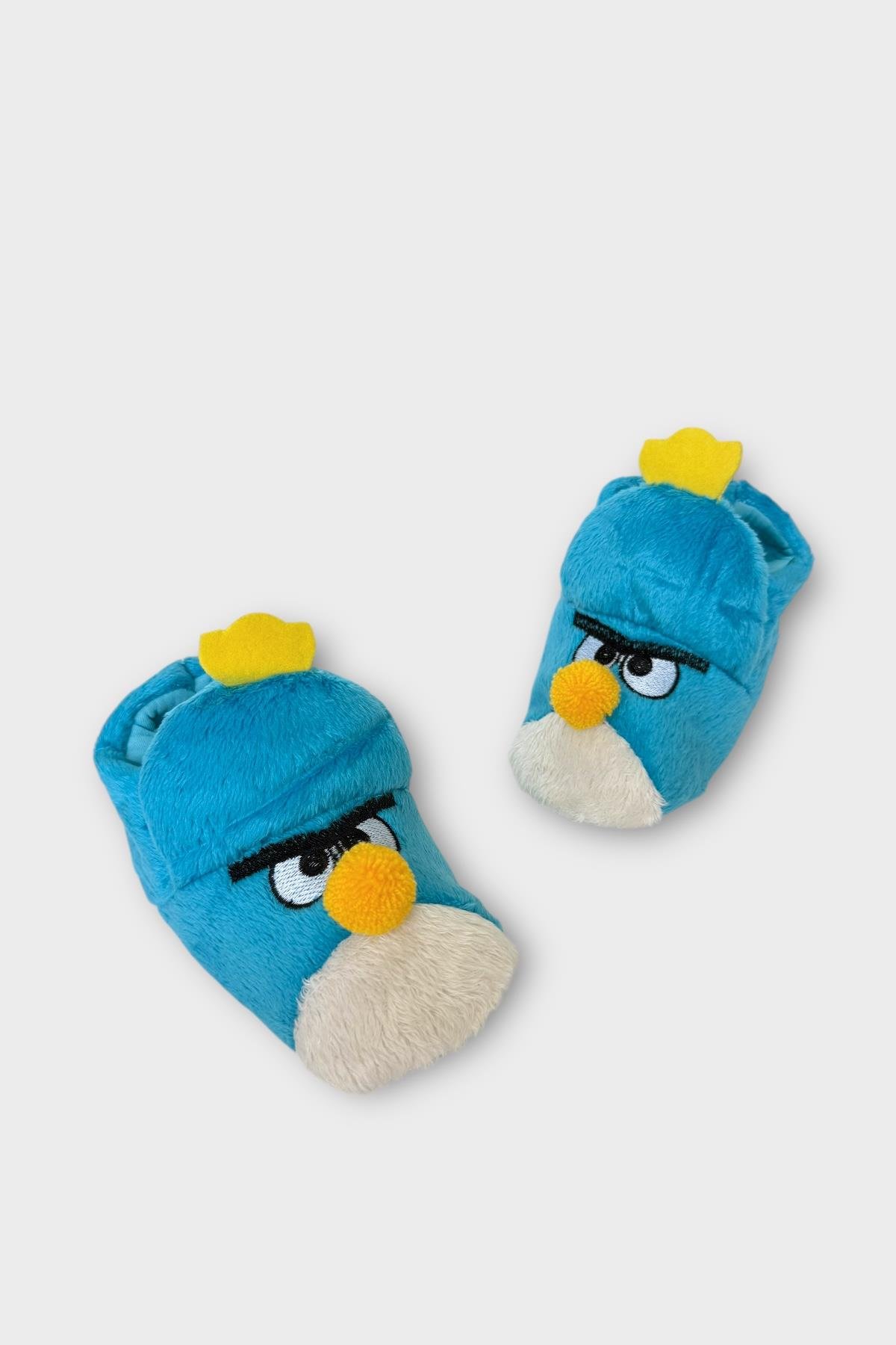 Çocuk Kızgın Ördek Figürlü Unisex Panduf MAVİ - Görsel 3