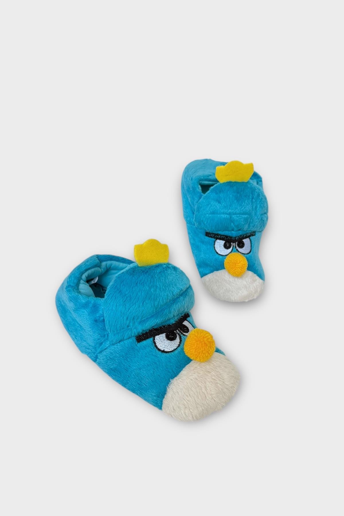 Çocuk Kızgın Ördek Figürlü Unisex Panduf MAVİ - Görsel 4