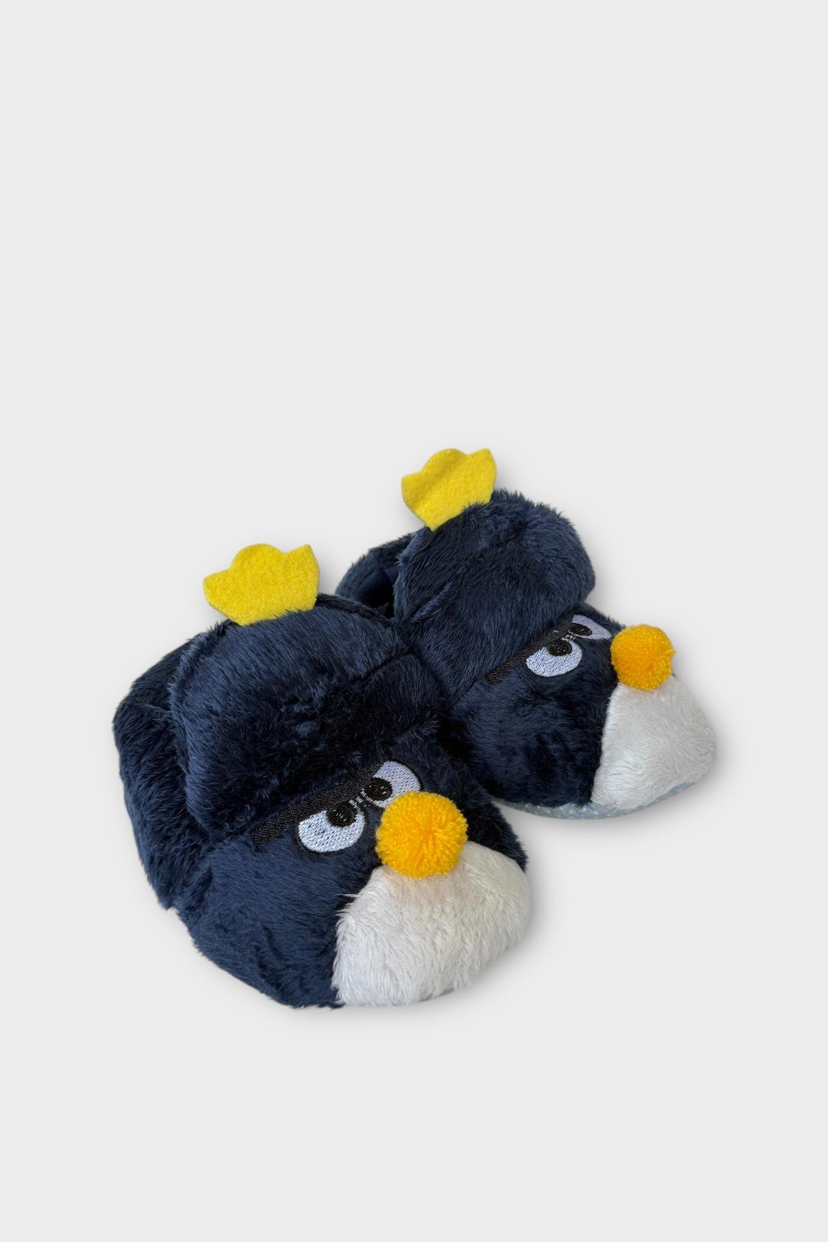 Çocuk Kızgın Ördek Figürlü Unisex Panduf LACİVERT - Görsel 2