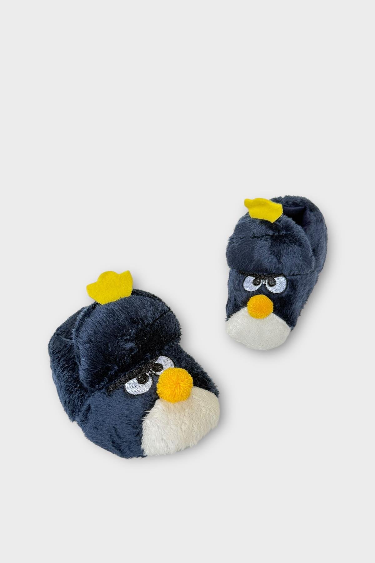 Çocuk Kızgın Ördek Figürlü Unisex Panduf LACİVERT - Görsel 3