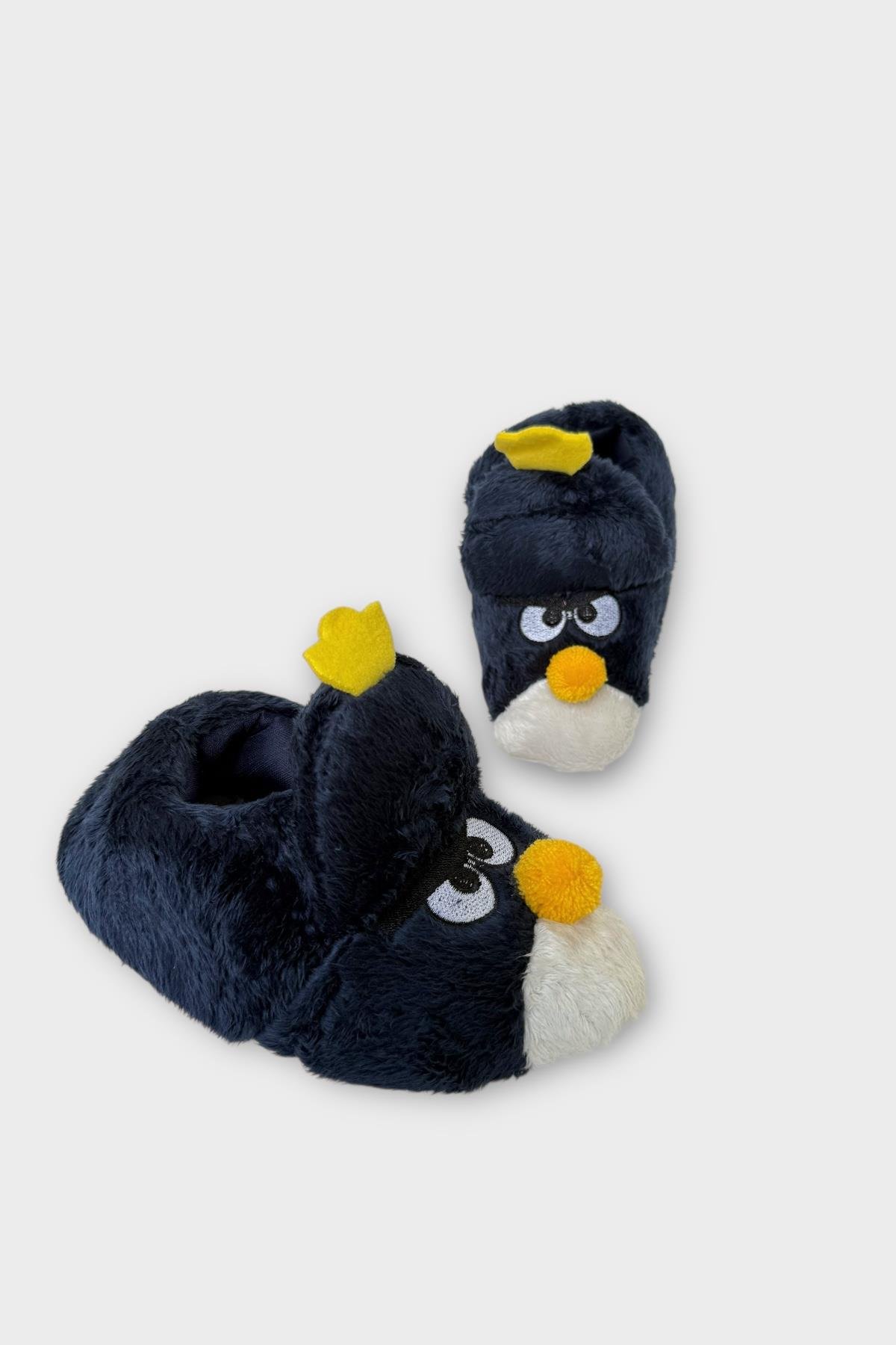 Çocuk Kızgın Ördek Figürlü Unisex Panduf LACİVERT - Görsel 4