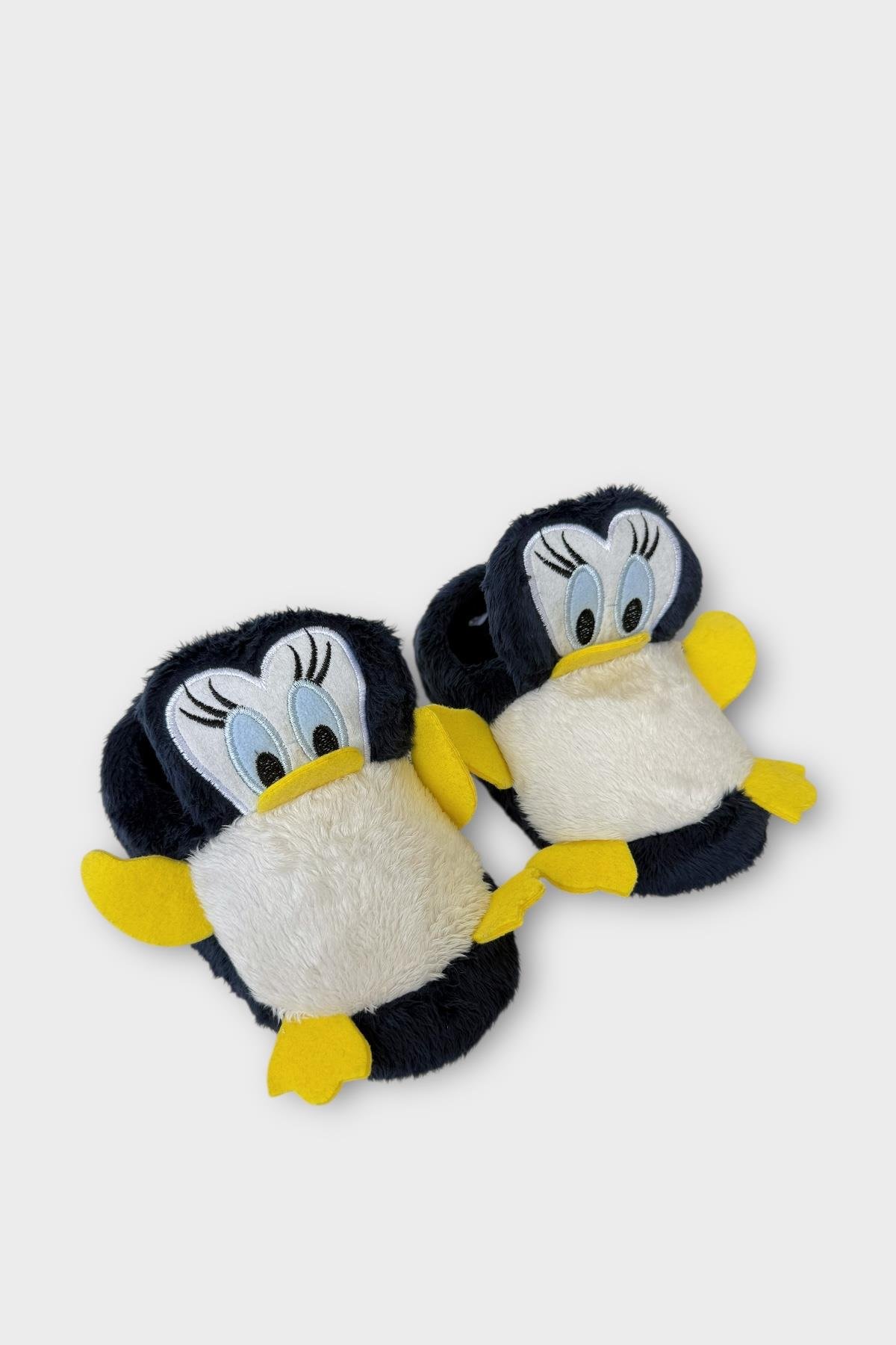 Çocuk Sevimli Ördek Figürlü Unisex Panduf LACİVERT - Görsel 3