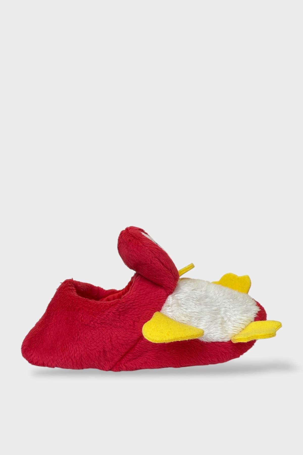 Çocuk Sevimli Ördek Figürlü Unisex Panduf KIRMIZI - Görsel 5