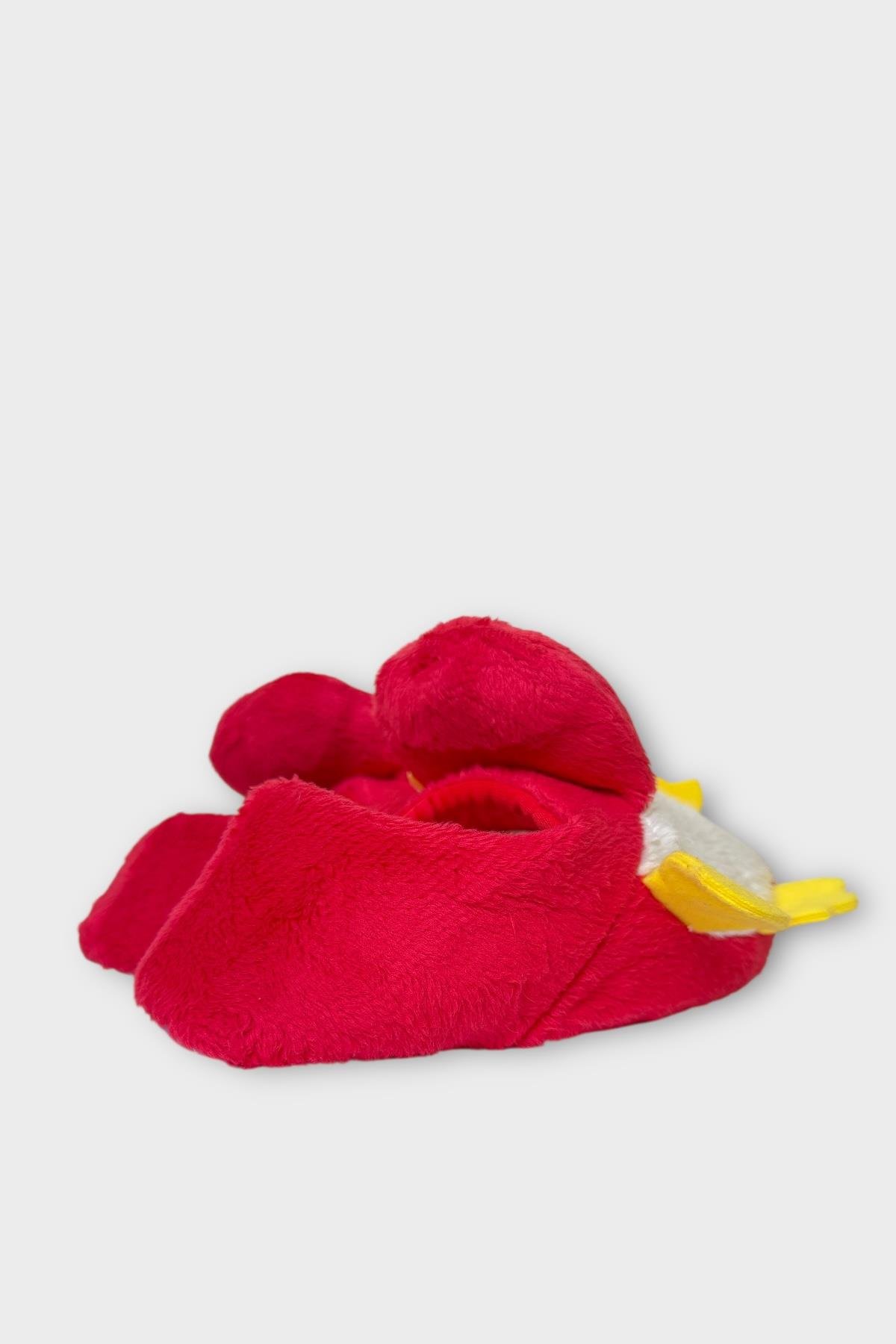 Çocuk Sevimli Ördek Figürlü Unisex Panduf KIRMIZI - Görsel 6