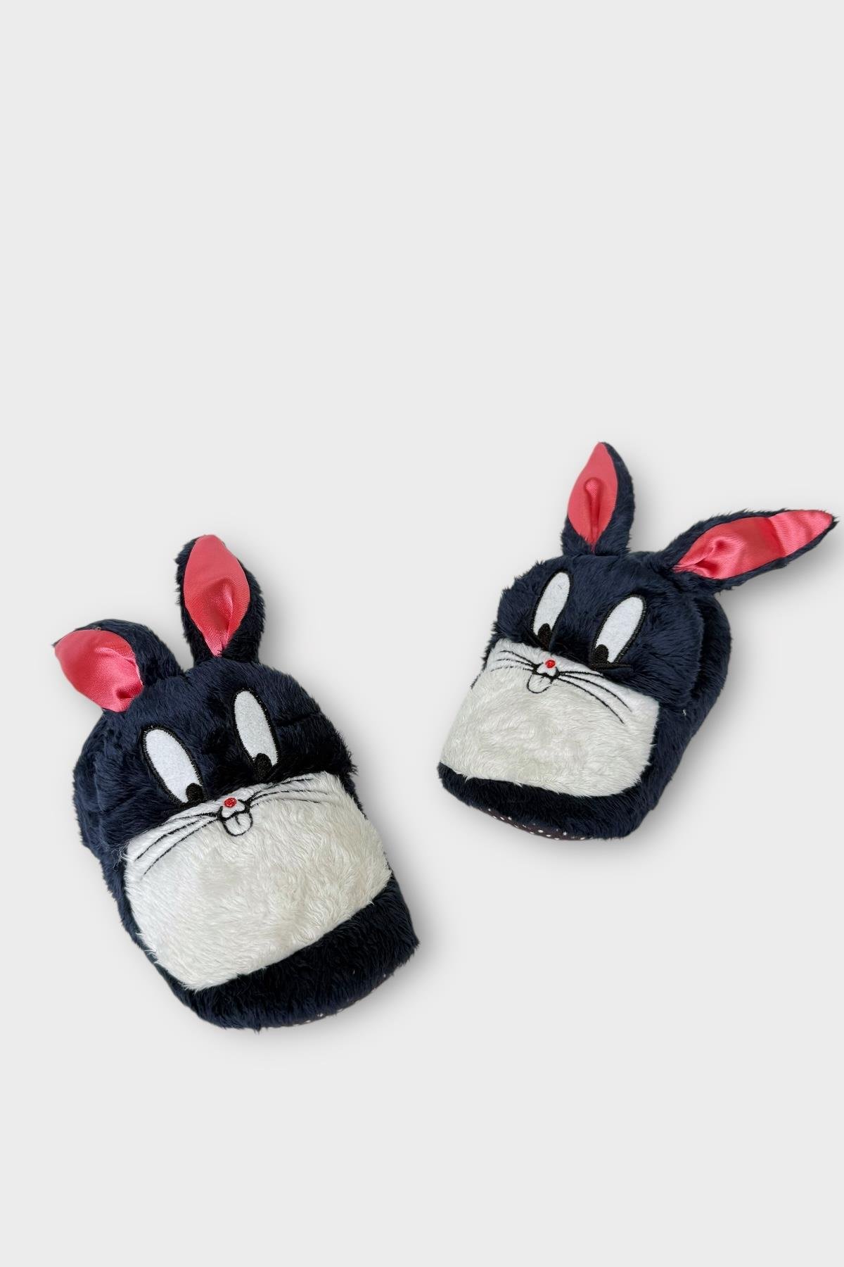 Çocuk Sevimli Tavşan Figürlü Panduf LACİVERT - Görsel 3