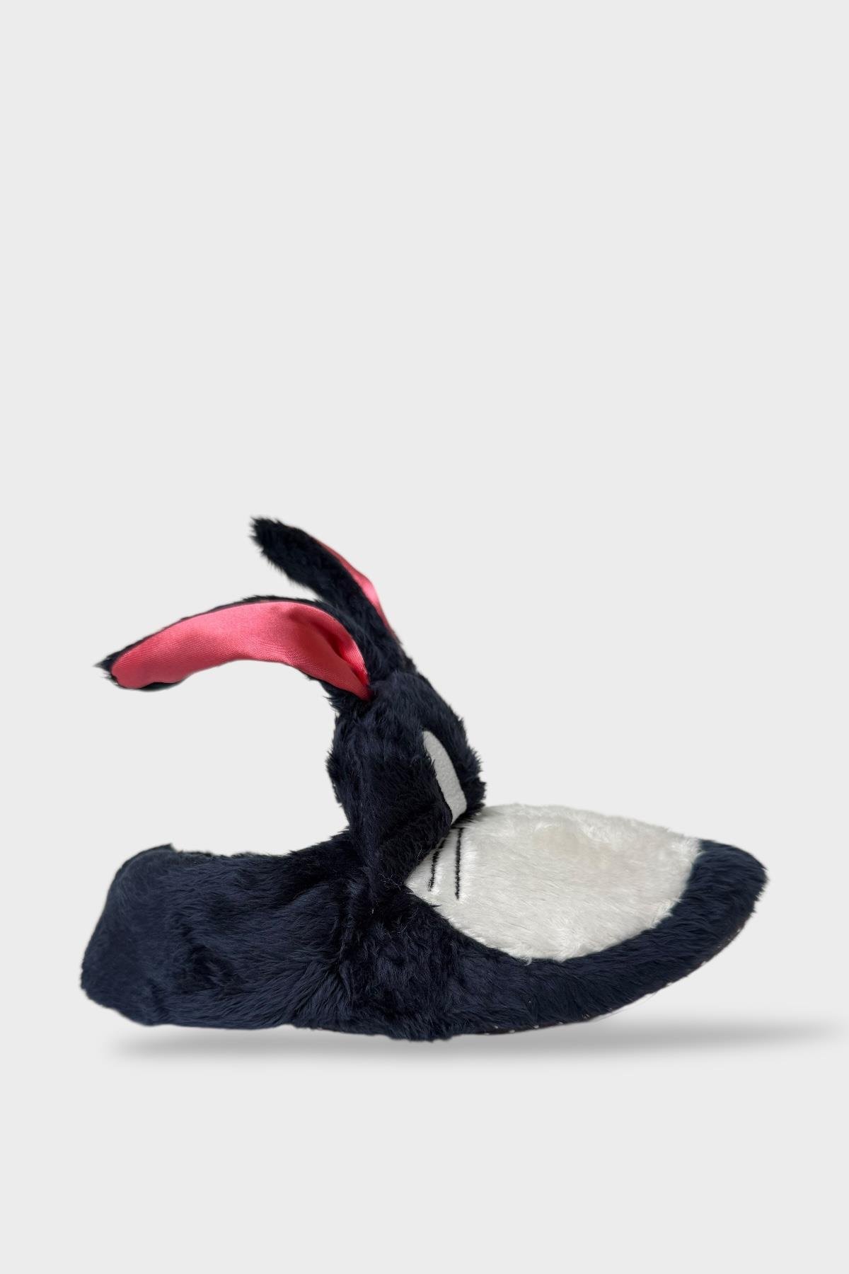 Çocuk Sevimli Tavşan Figürlü Panduf LACİVERT - Görsel 5