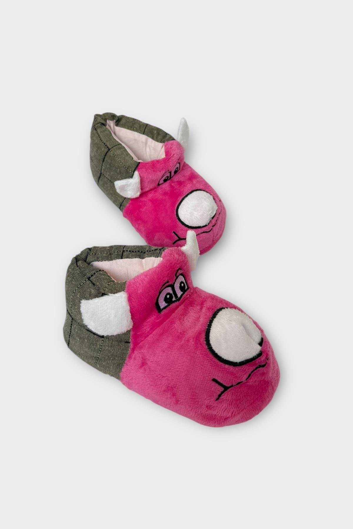 Çocuk Sevimli Köpek Figürlü Panduf FUŞYA - Görsel 3