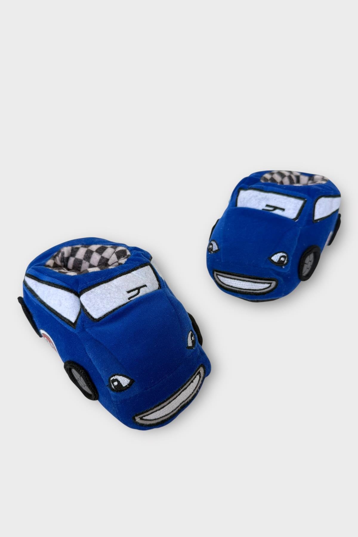 Çocuk Figürlü Panduf Ev Pandufu Ev Ayakkabısı Ev Botu Kreş Okul Ayakkabısı MAVİ - Görsel 5