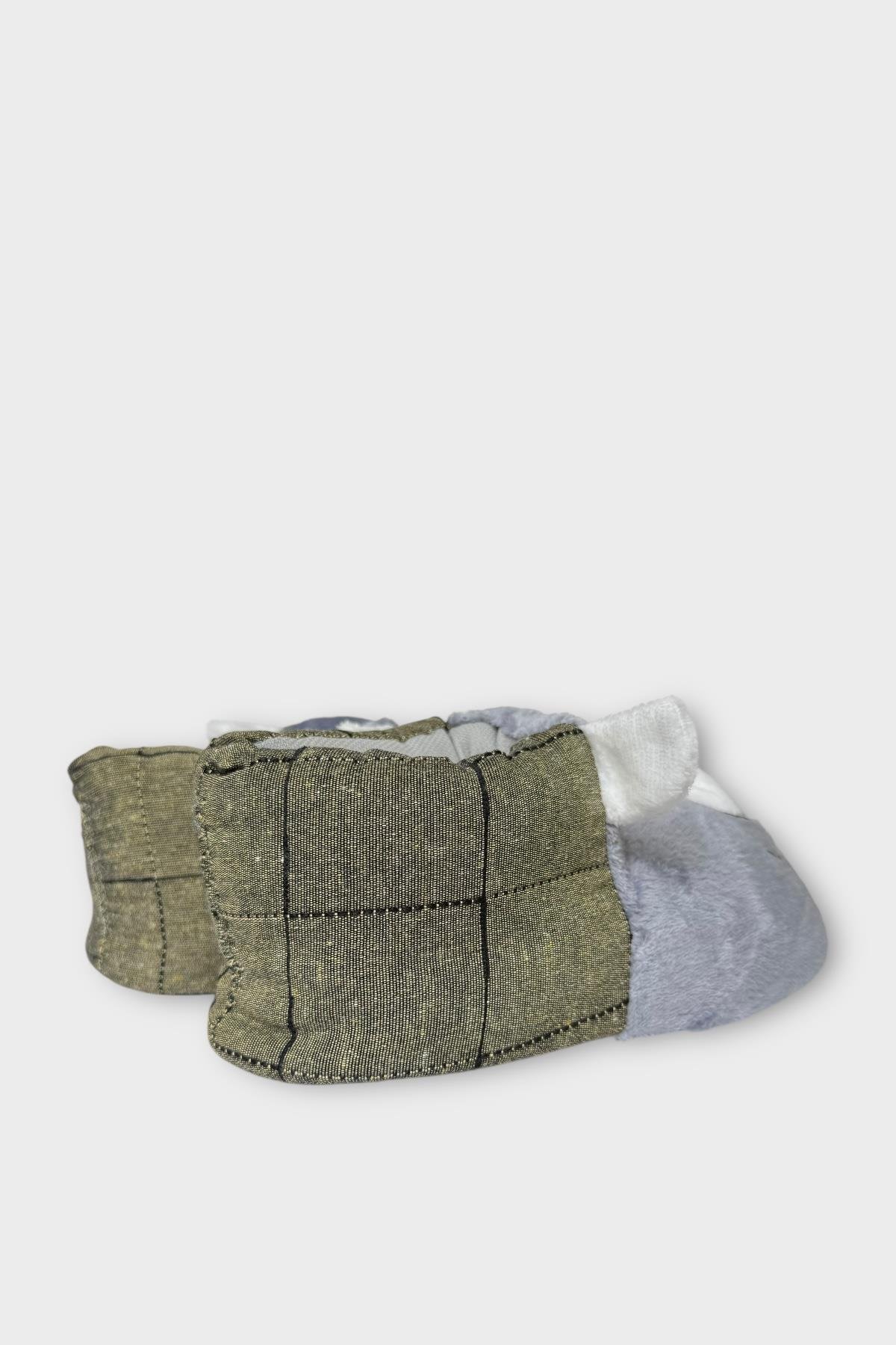 Çocuk Sevimli Köpek Figürlü Panduf GRİ - Görsel 6