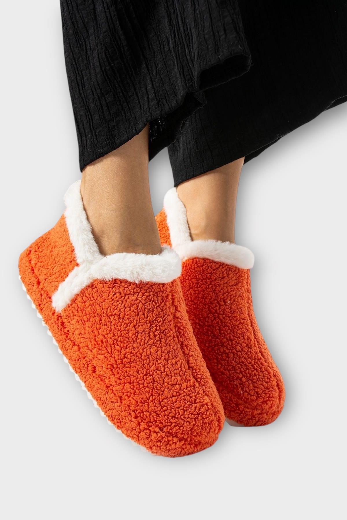 Kadın Panduf | Ev Botu | Ev Ayakkabısı Eva Kalın Hafif Kaymaz Taban TURUNCU - Görsel 2