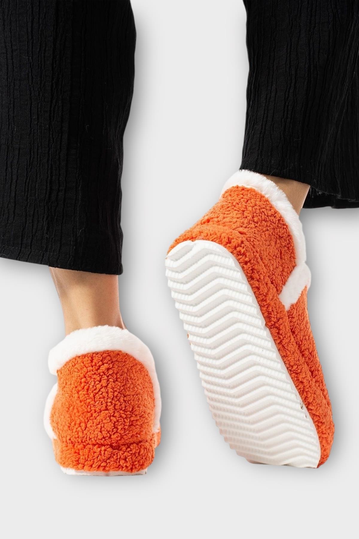 Kadın Panduf | Ev Botu | Ev Ayakkabısı Eva Kalın Hafif Kaymaz Taban TURUNCU - Görsel 5