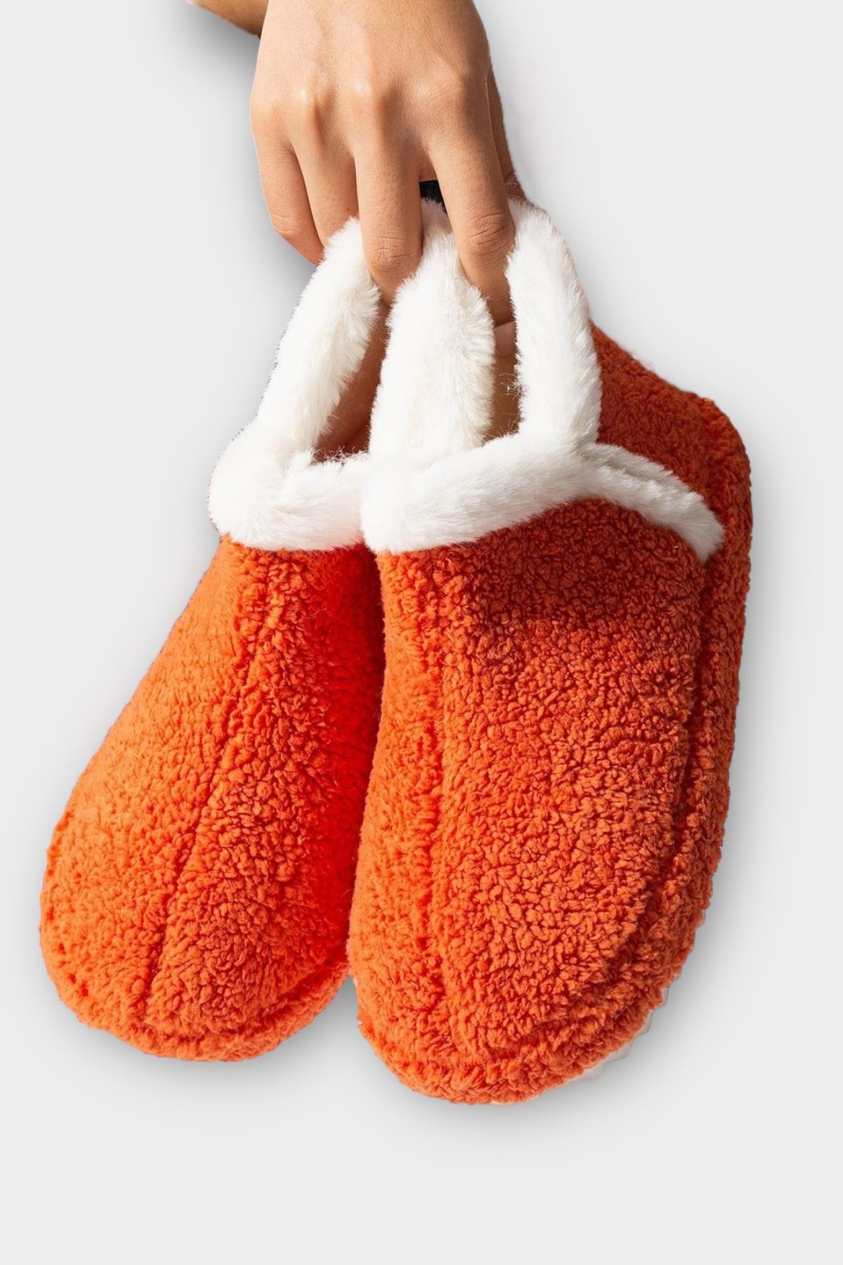 Kadın Panduf | Ev Botu | Ev Ayakkabısı Eva Kalın Hafif Kaymaz Taban TURUNCU - Görsel 6