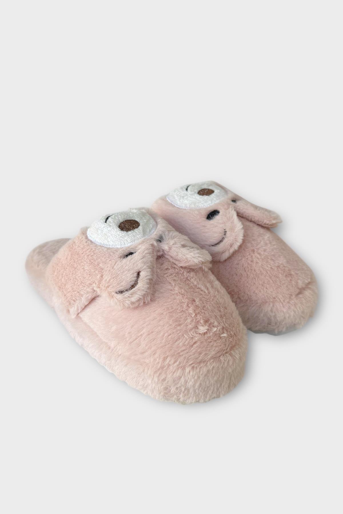 Kadın Kışlık Sevimli Panda Figürlü Kaydırmaz Taban Ev Terliği Panduf PUDRA - Görsel 3