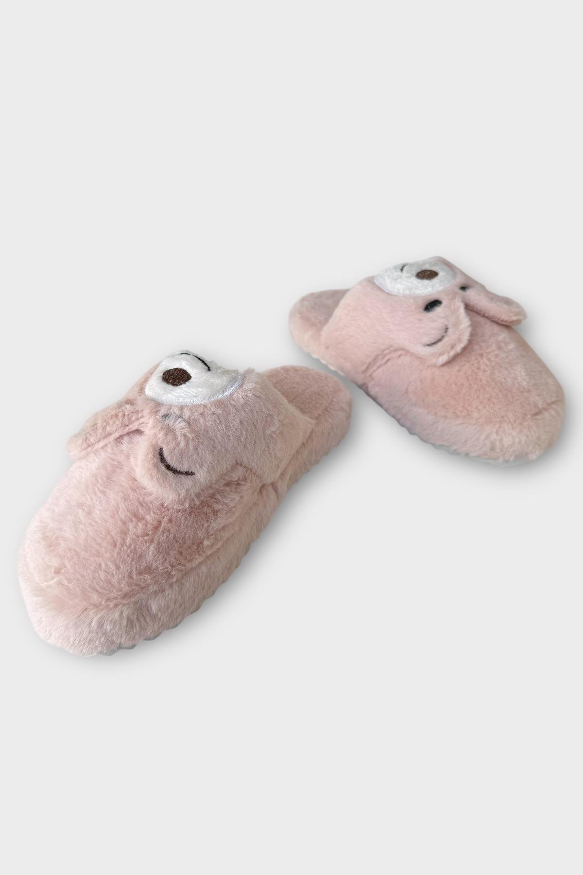 Kadın Kışlık Sevimli Panda Figürlü Kaydırmaz Taban Ev Terliği Panduf PUDRA - Görsel 5