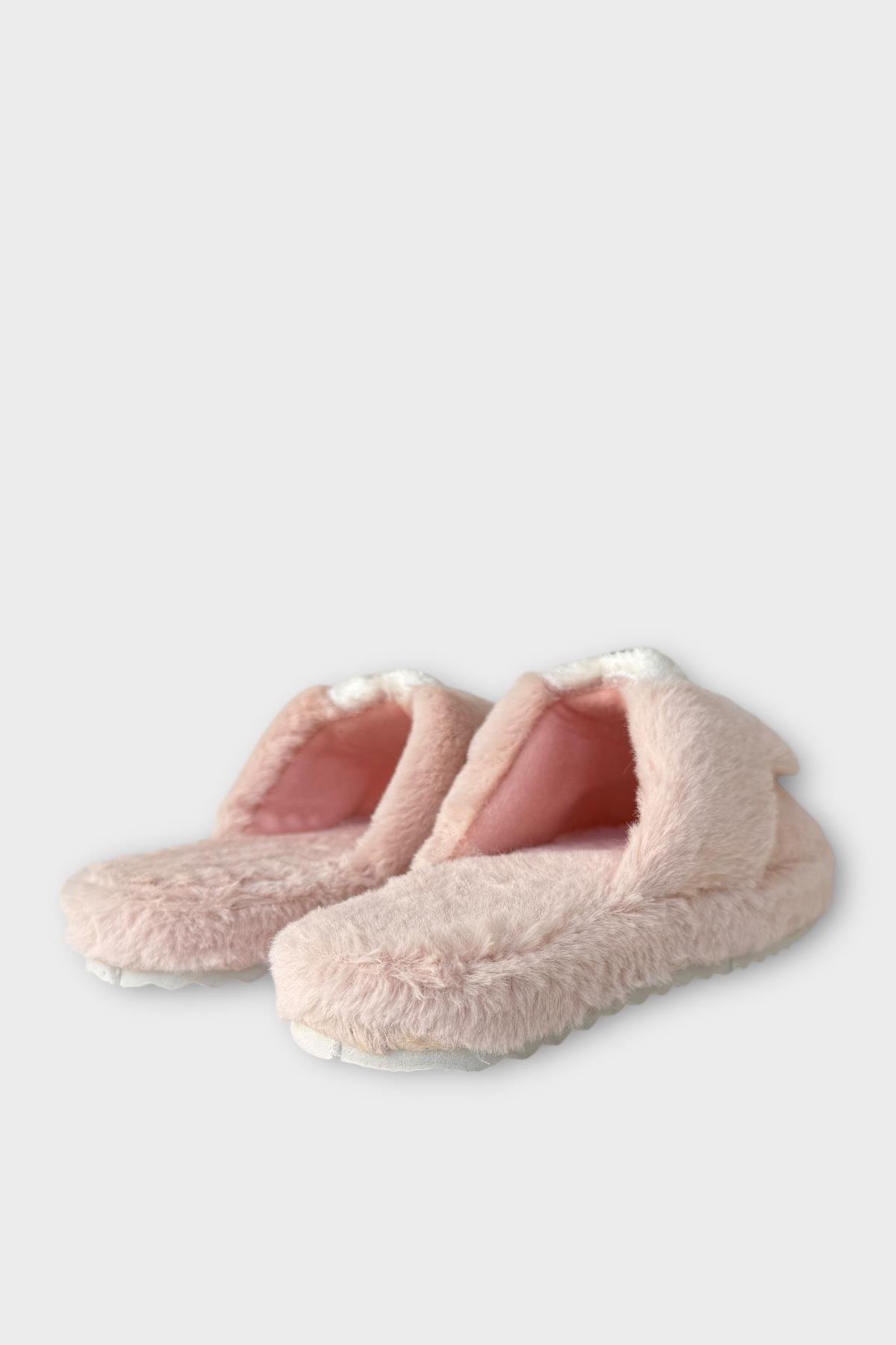 Kadın Kışlık Sevimli Panda Figürlü Kaydırmaz Taban Ev Terliği Panduf PUDRA - Görsel 6