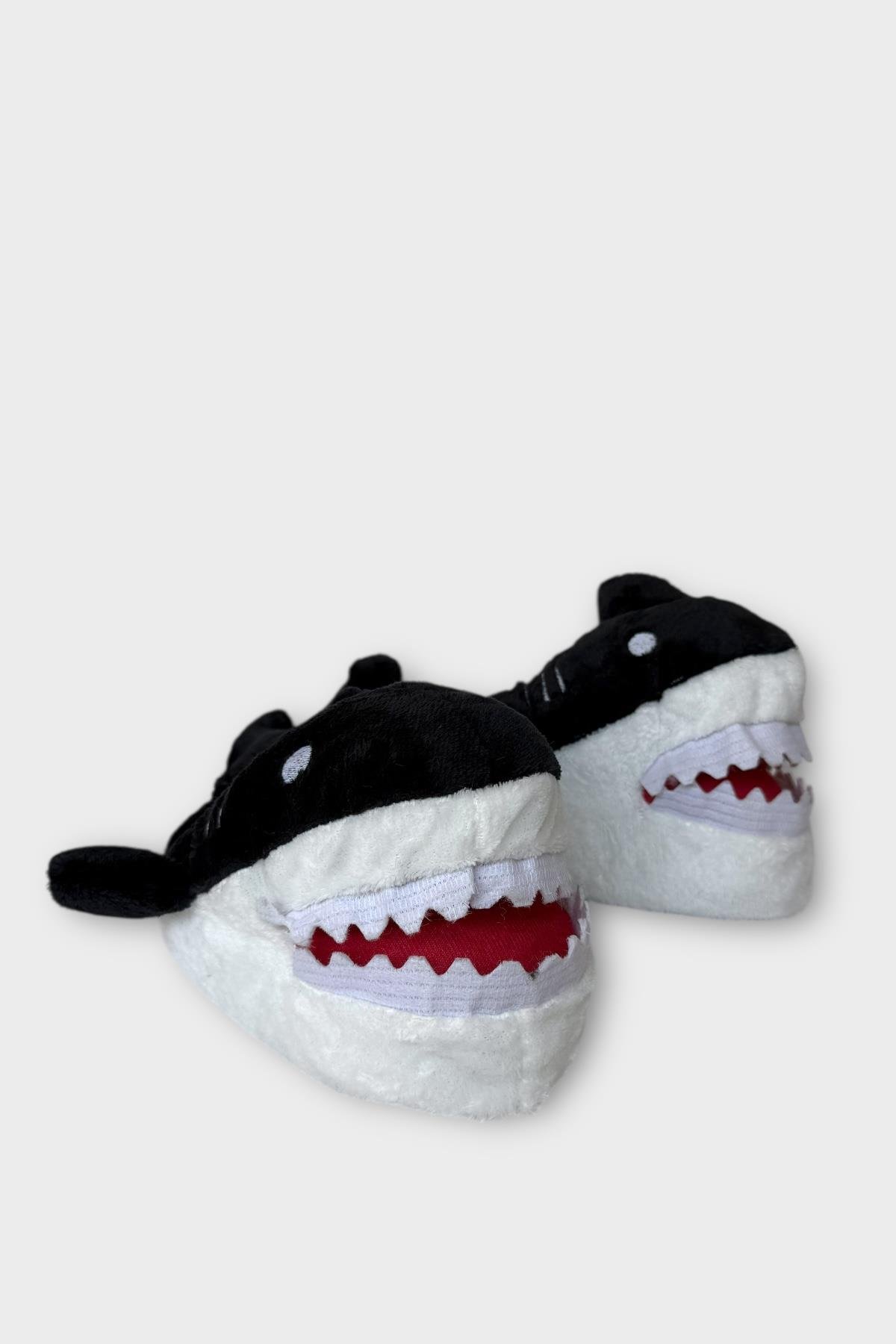 Kadın Köpek Balığı Figürlü Panduf SİYAH - Görsel 3