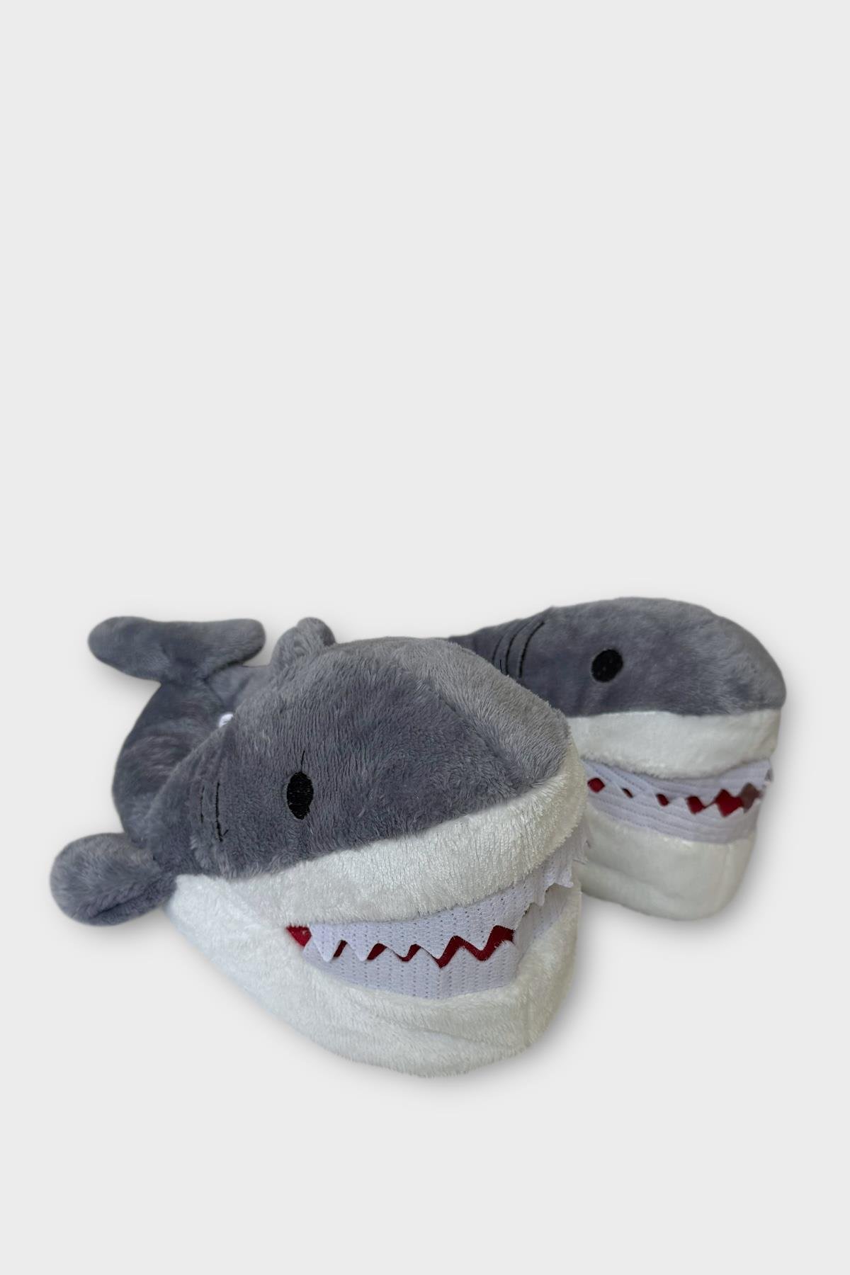 Kadın Köpek Balığı Figürlü Panduf GRİ - Görsel 5