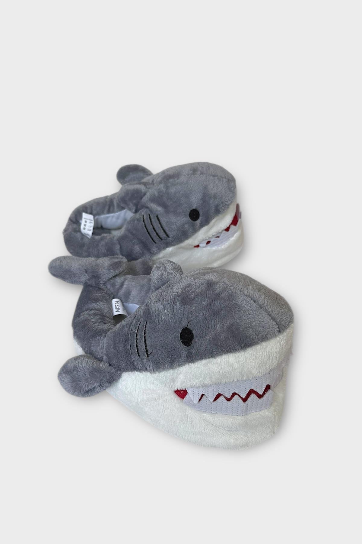 Kadın Köpek Balığı Figürlü Panduf GRİ - Görsel 7