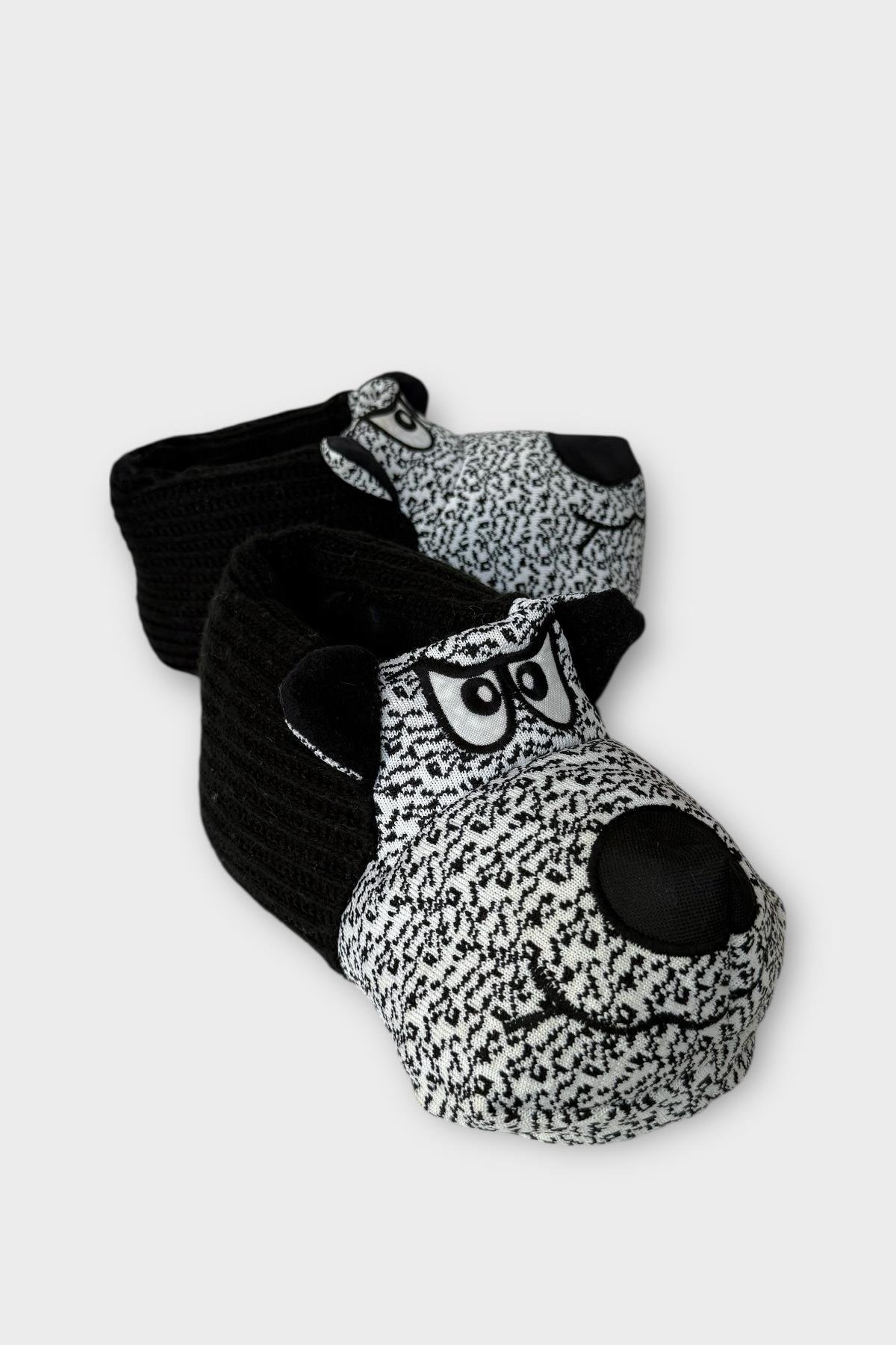 Erkek Örgülü Panduf Ev Botu SİYAH - Görsel 2