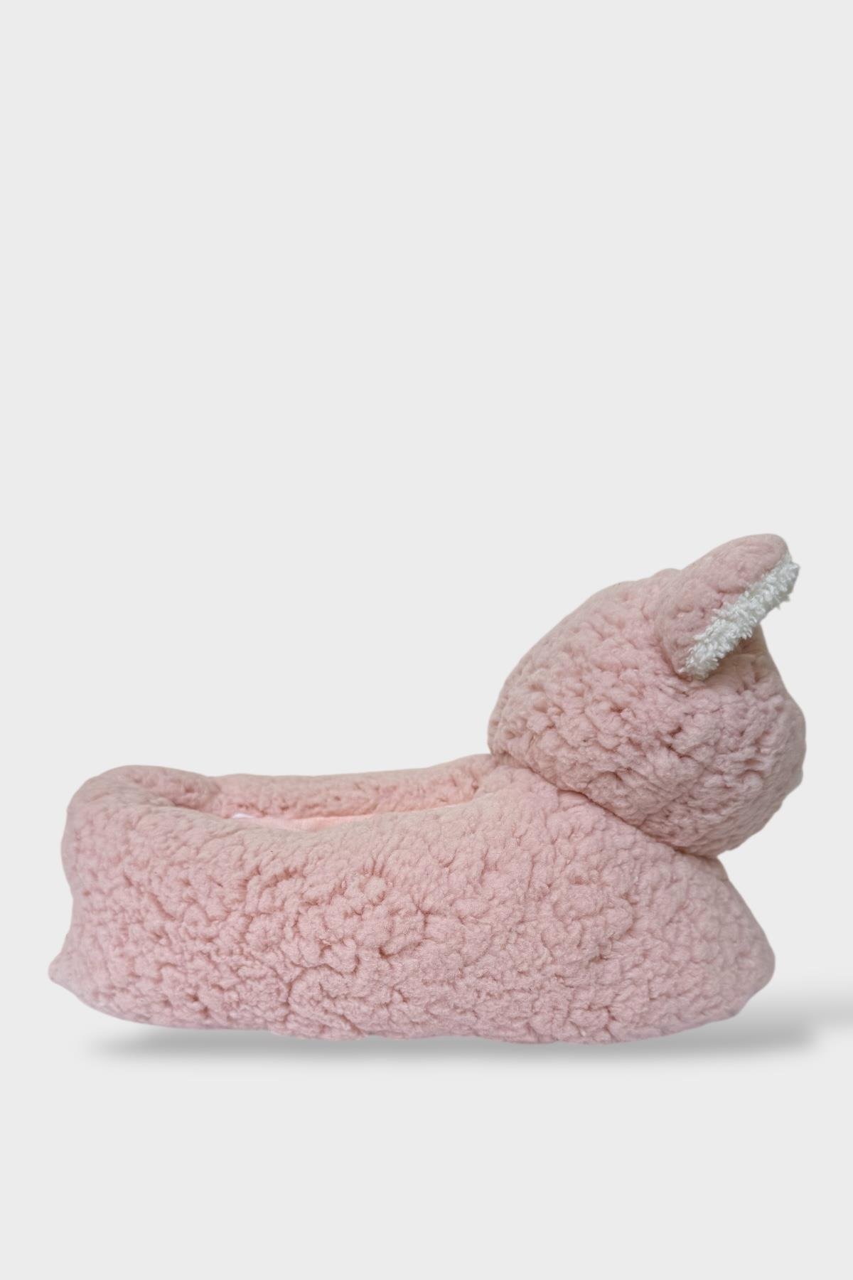 Kadın Sevimli Hayvan Figürlü Panduf Ev Botu PUDRA - Görsel 6