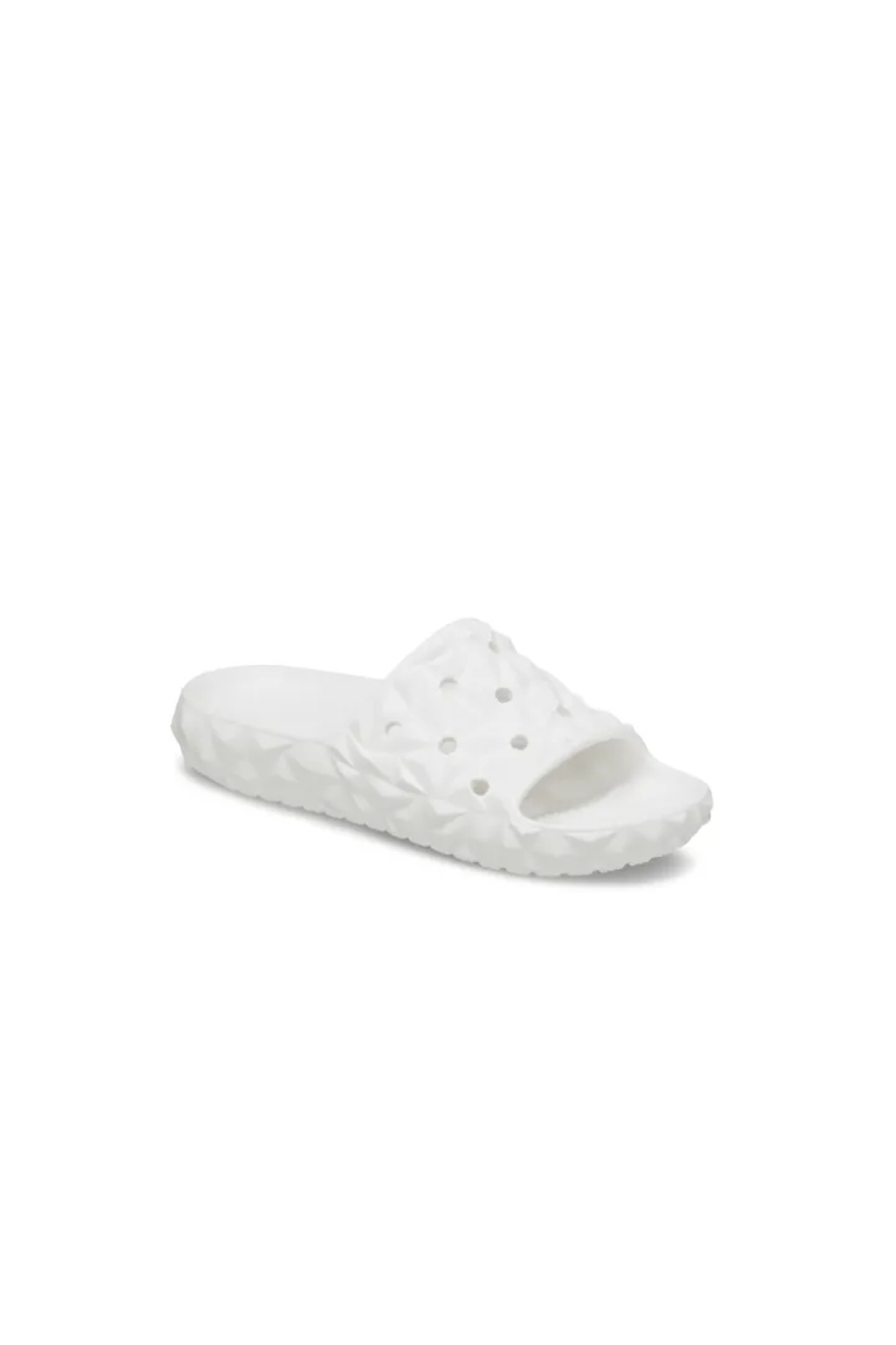 Crocs Crocs Beyaz Classic Geometric Slide v2 Unisex Spor Terlik 209608-100 Sandalet & Terlik | Flo Beyaz - 3. görsel