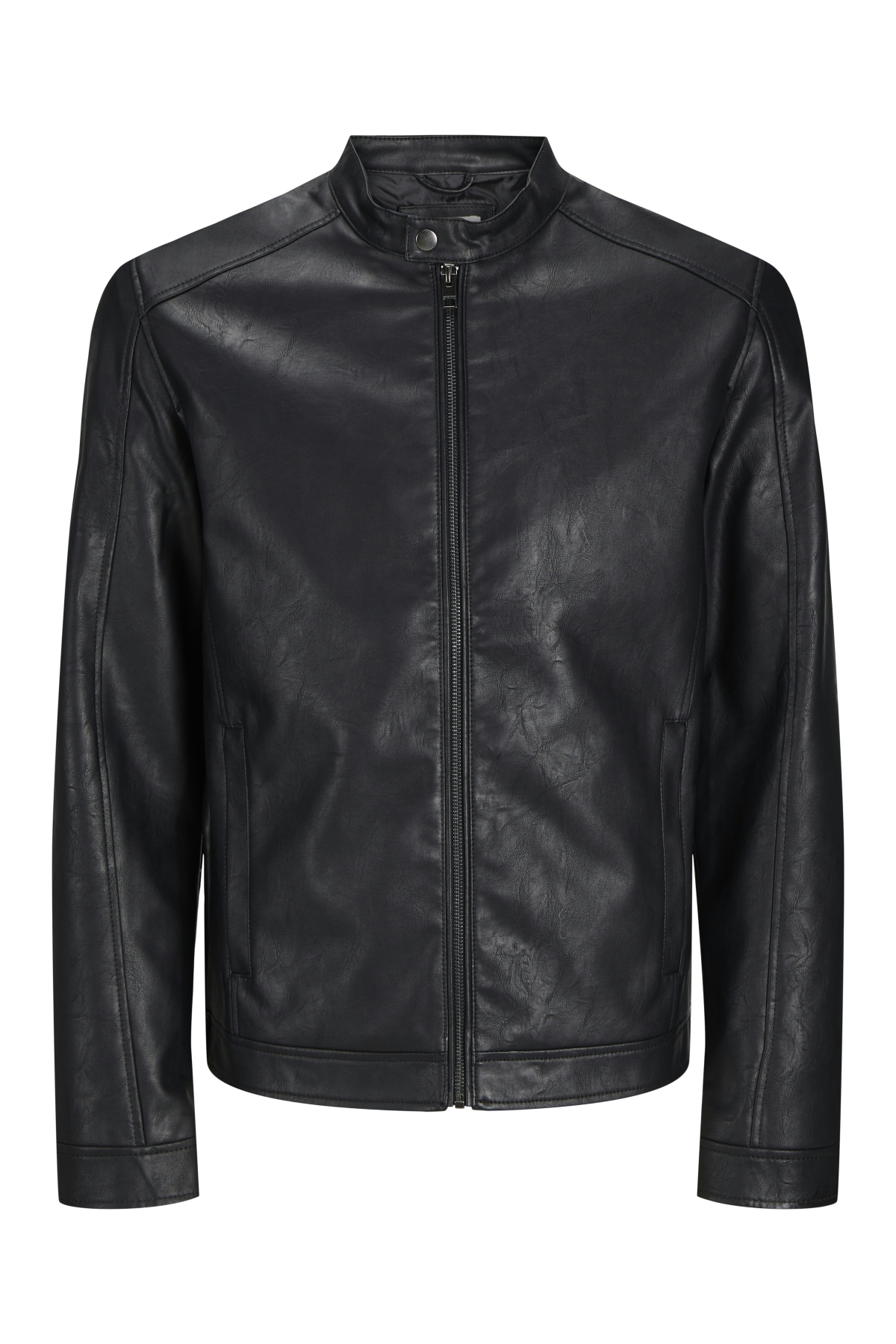 Jack Jones Jjedylan Pu Bıker Jacket Noos Erkek Siyah Ceket
