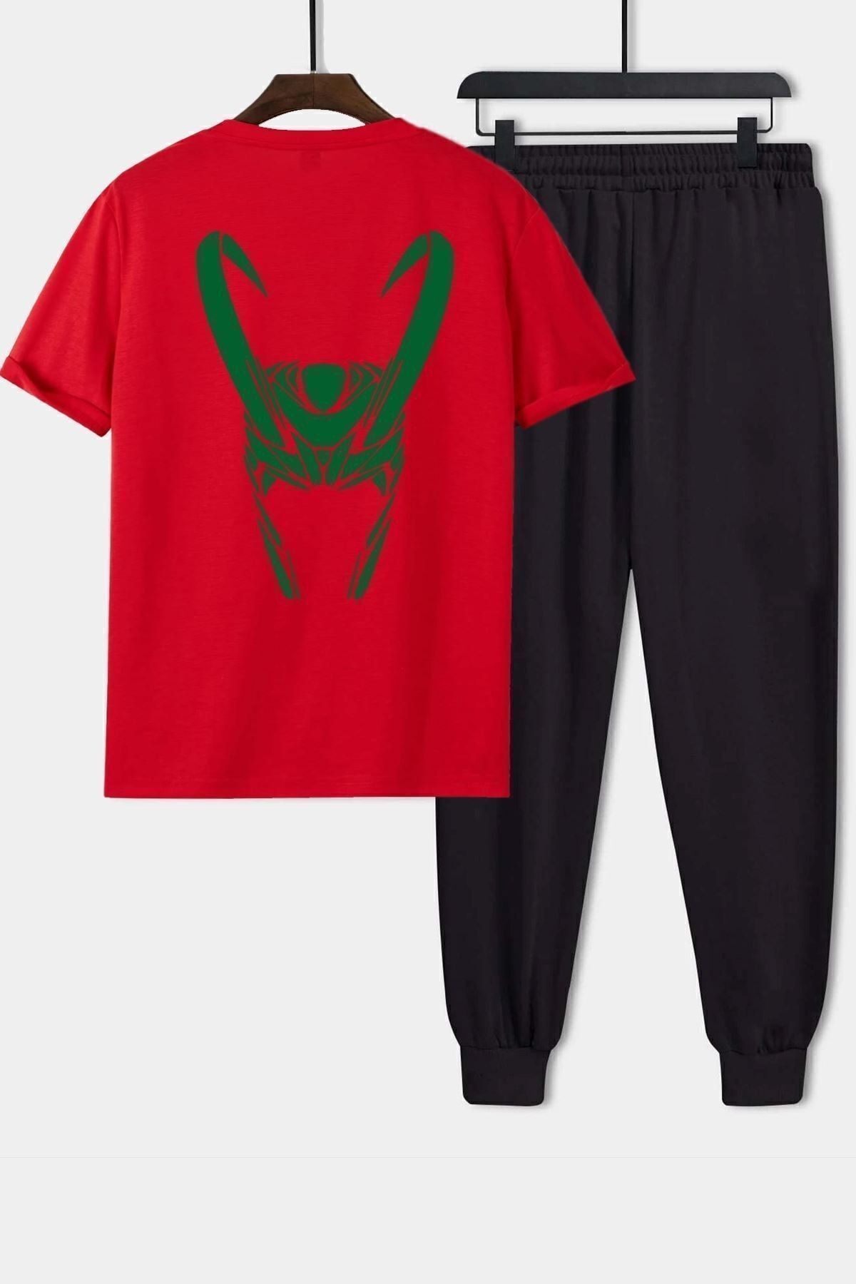 uyguntarzUnisex Floki Baskılı 2'li Eşofman Takımı