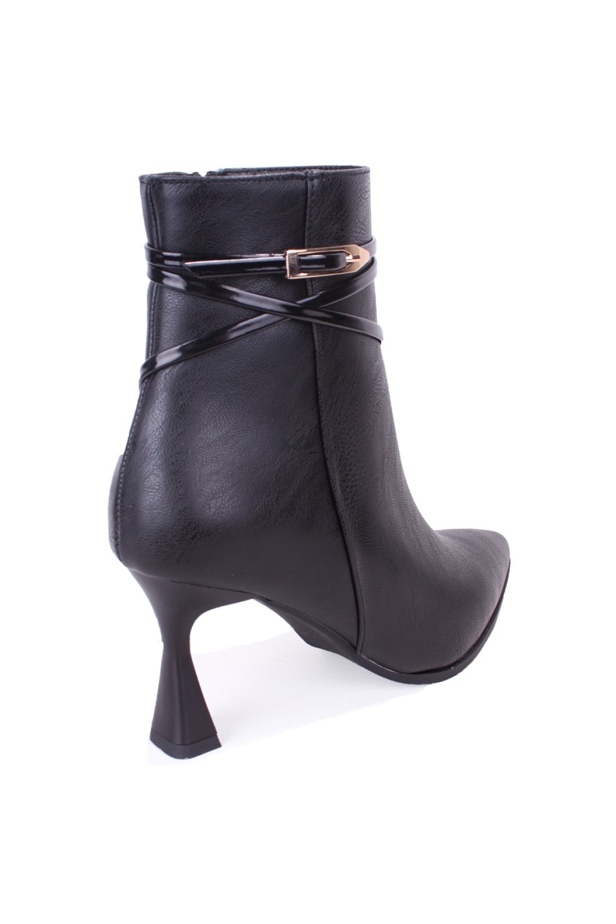 DZA07-11332004 Siyah Klasik Topuklu Kadın Bot - Görsel 5