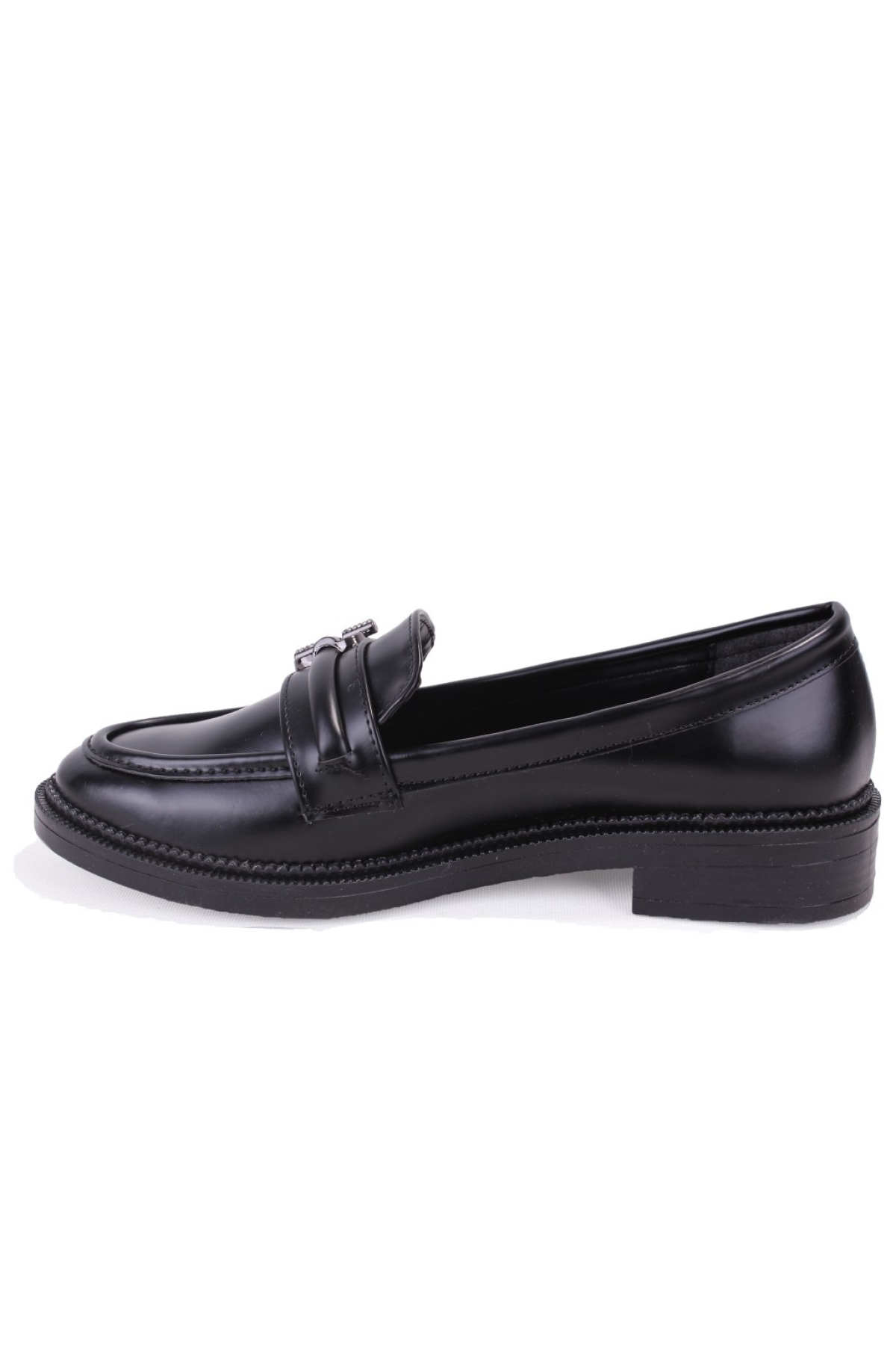 DZA07-863705 Siyah Günlük Loafer Kadın Ayakkabı - Görsel 4