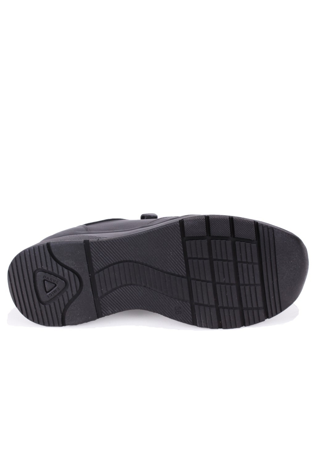 DZA07-1309045 Siyah Ortopedik Günlük Deri Kadın Ayakkabı - Görsel 5