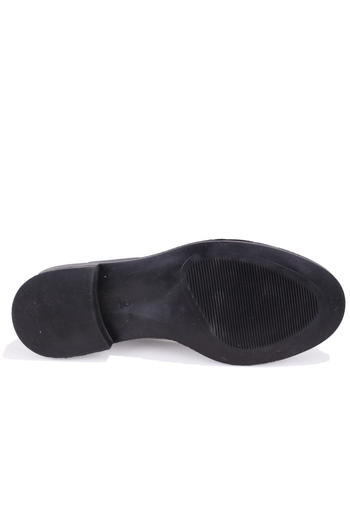 DZA07-863705 Siyah Rugan Günlük Loafer Kadın Ayakkabı - Görsel 5