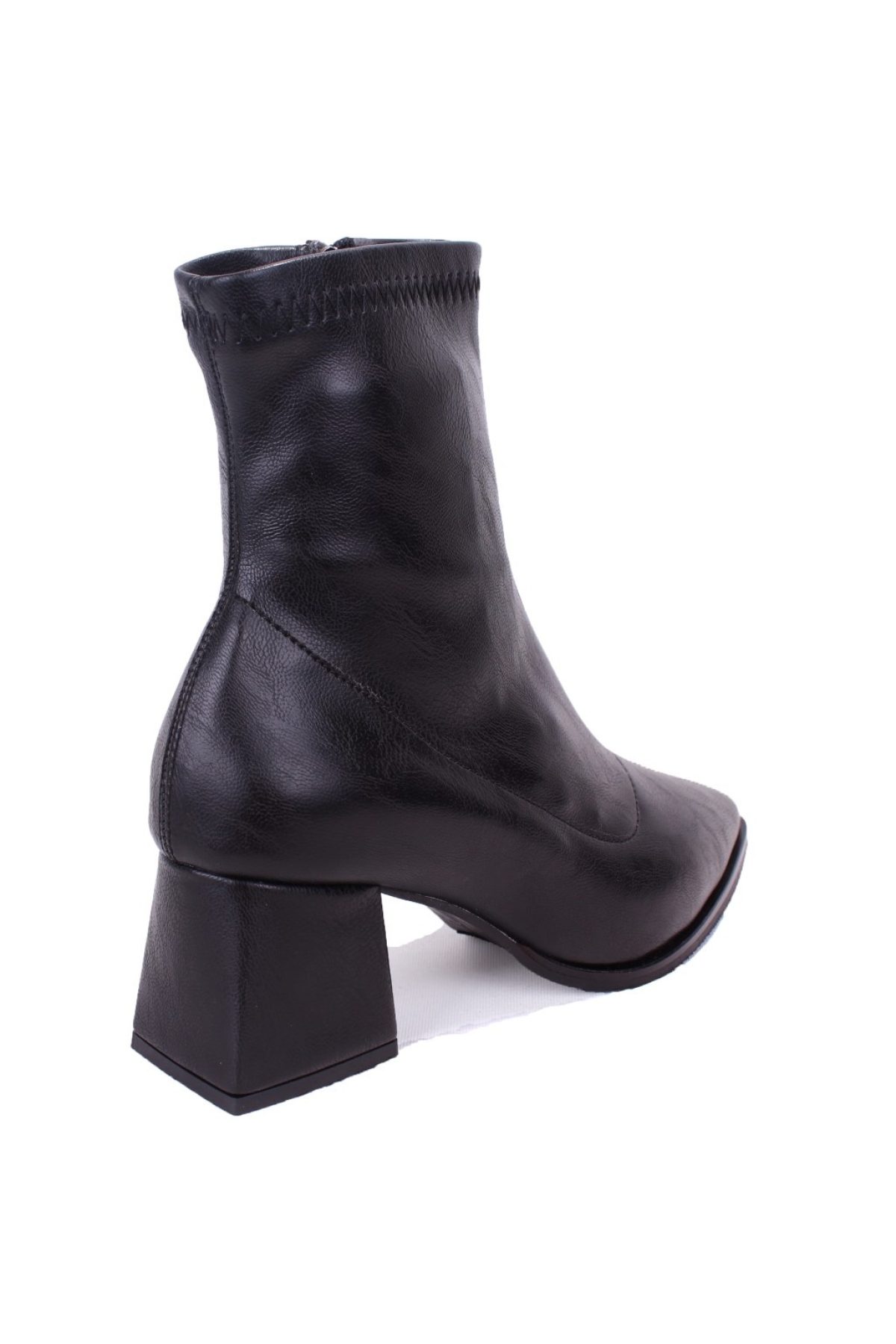 DZA07-1277201 Siyah Klasik Topuklu Kadın Bot - Görsel 5