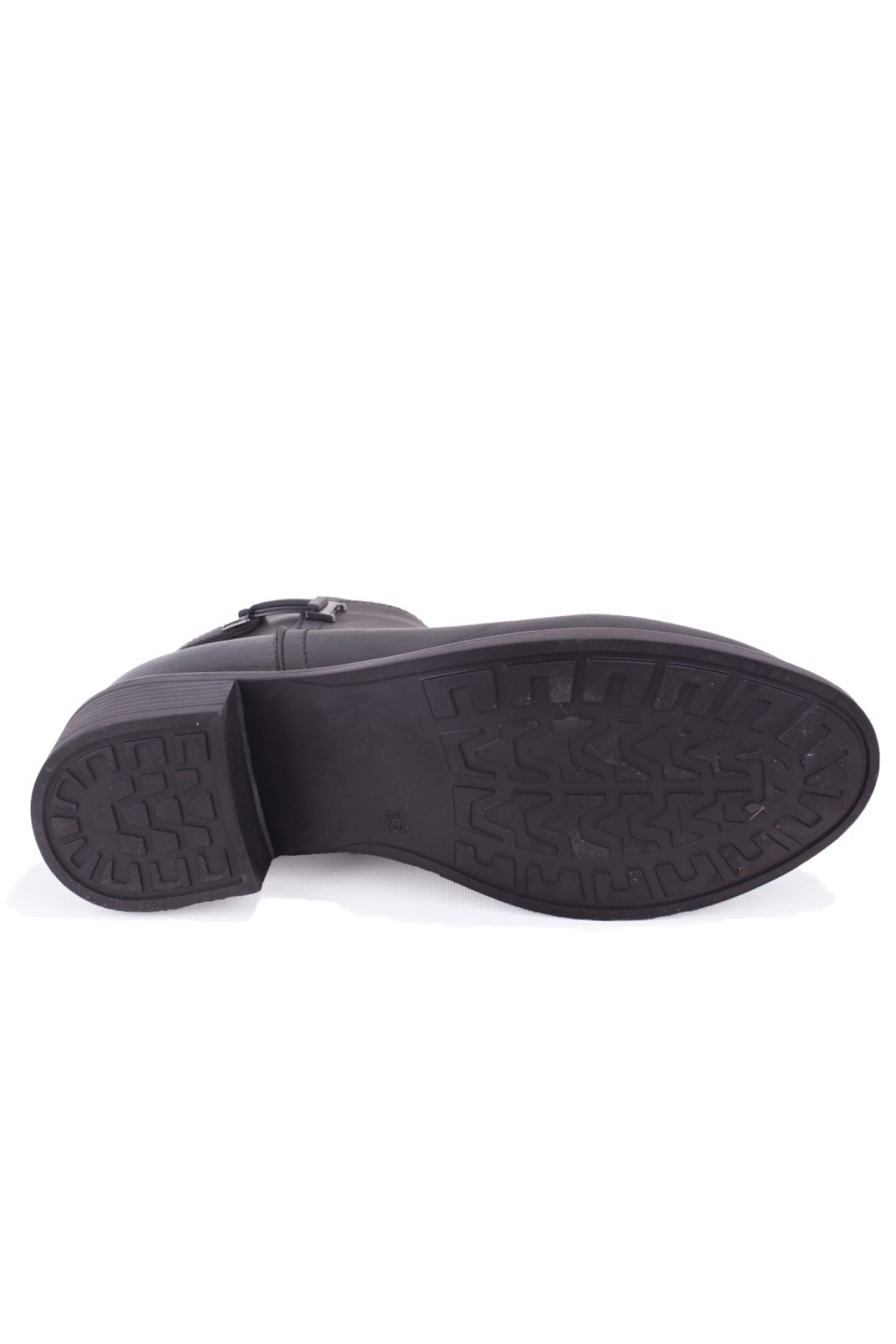 DZA07-6822164 Siyah Günlük Topuklu Kadın Bot - Görsel 5