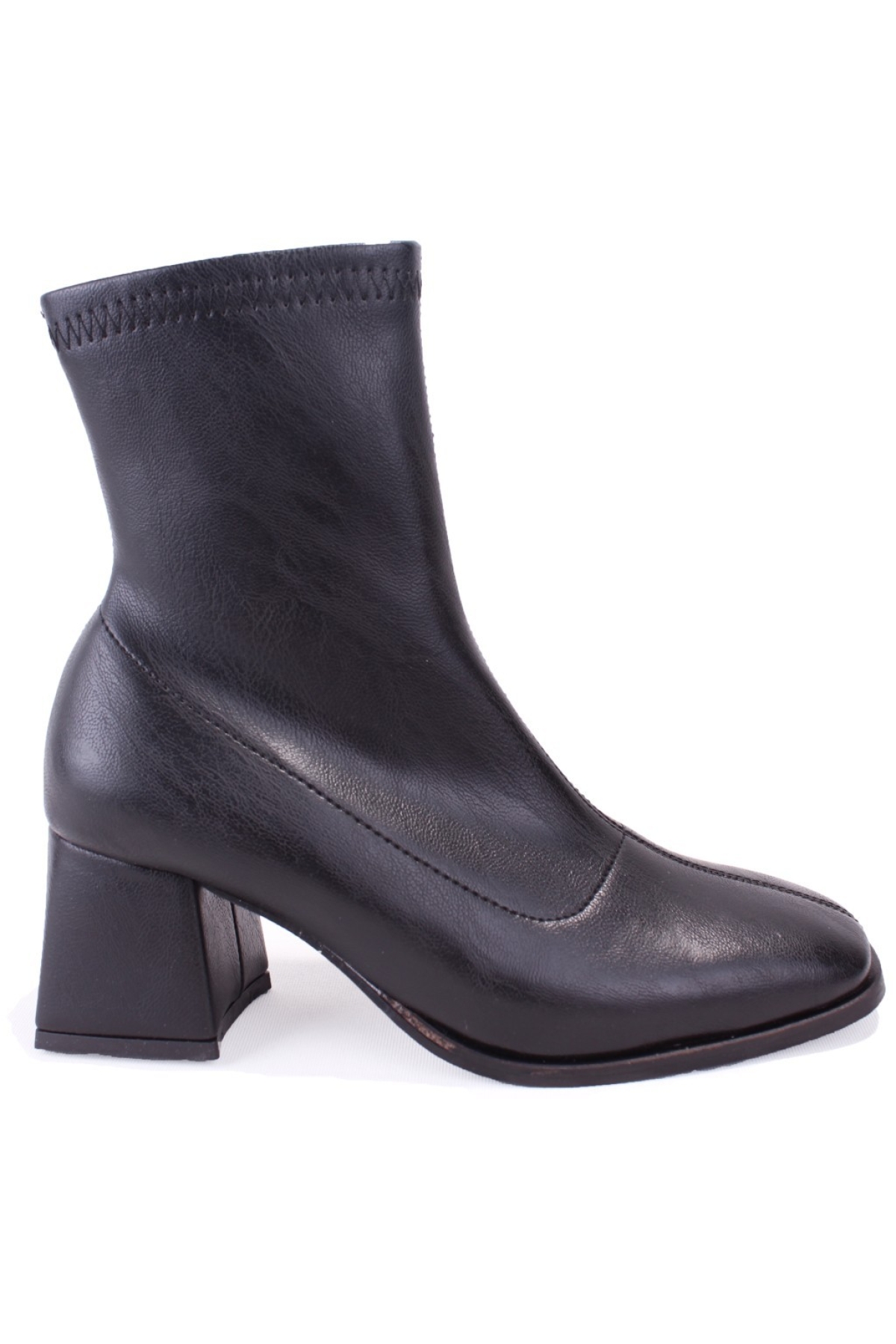 DZA07-1277101 Siyah Klasik Topuklu Kadın Bot - Görsel 3