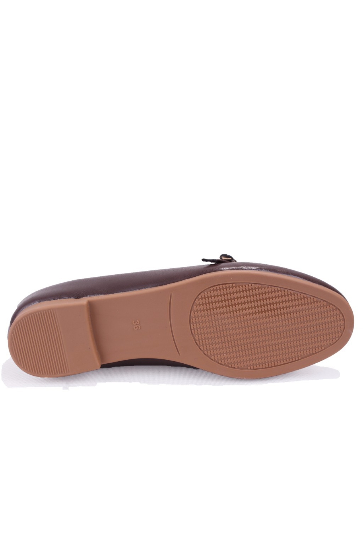 DZA07-108526454 Kahve Günlük Babet Kadın Ayakkabı - Görsel 5
