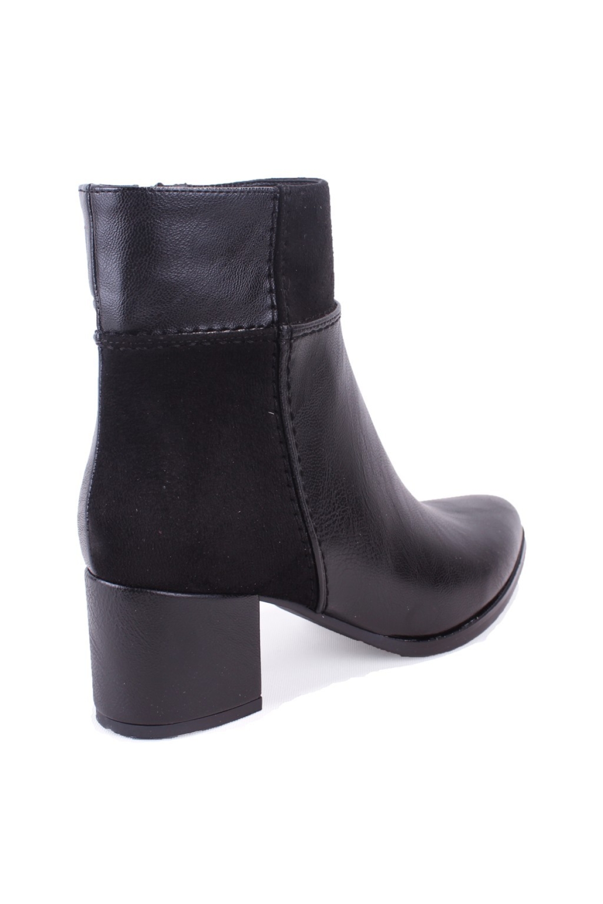 DZA07-928910 Siyah Klasik Topuklu Kadın Bot - Görsel 5