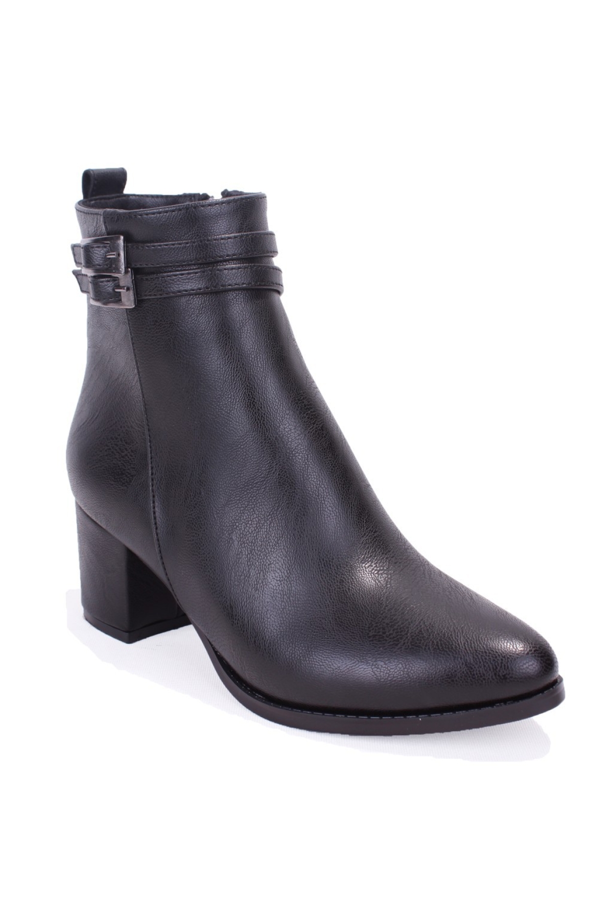 DZA07-928975 Siyah Klasik Topuklu Kadın Bot - Görsel 2