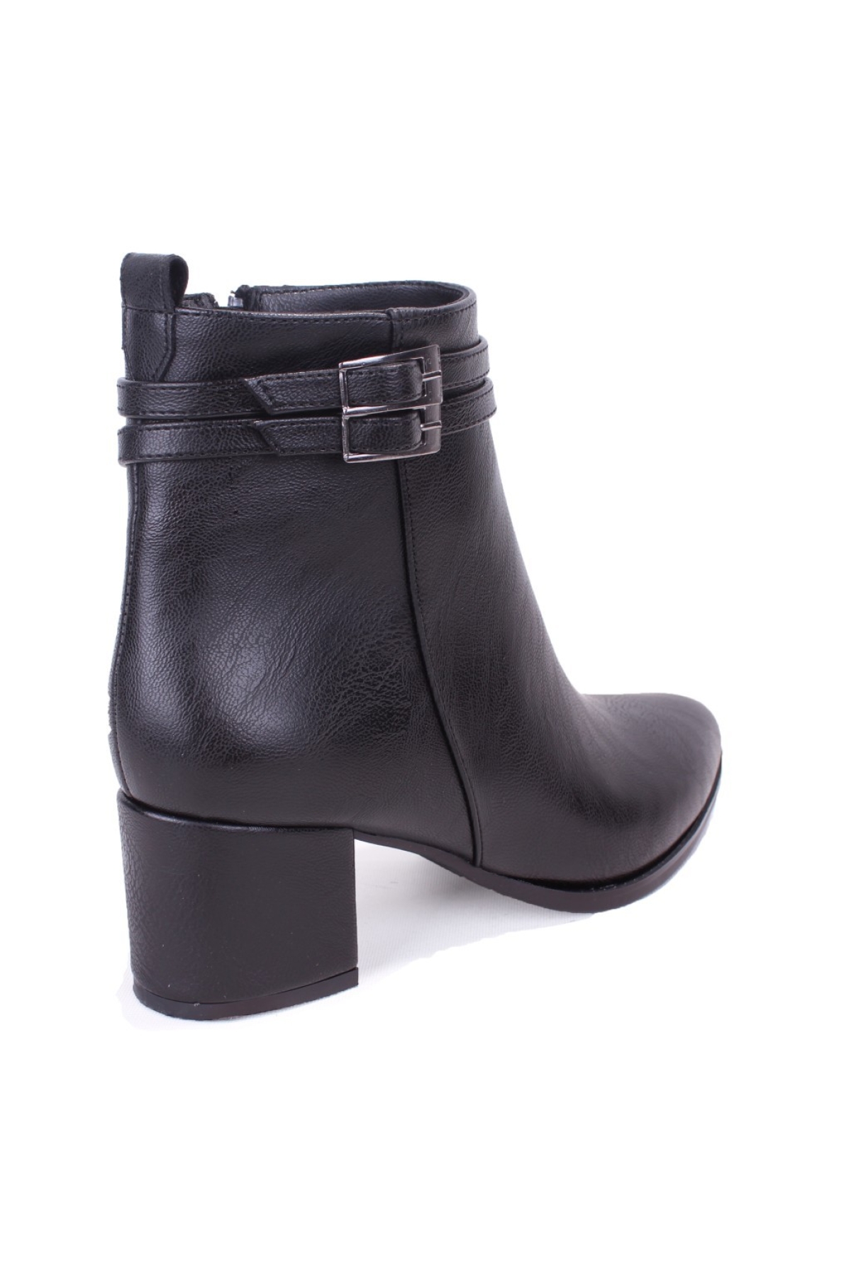 DZA07-928975 Siyah Klasik Topuklu Kadın Bot - Görsel 5