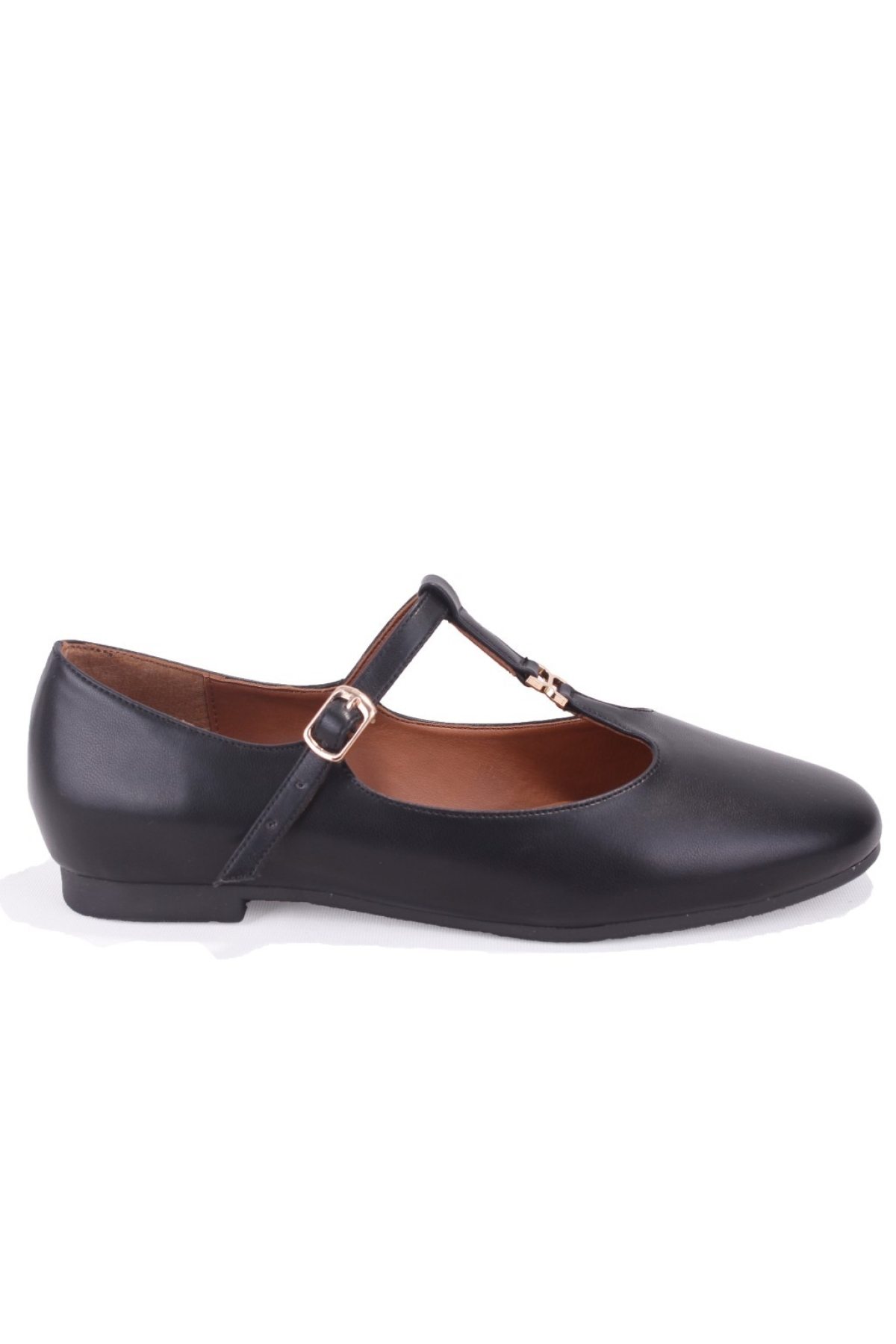 DZA07-108526452 Siyah Günlük Babet Kadın Ayakkabı - Görsel 3
