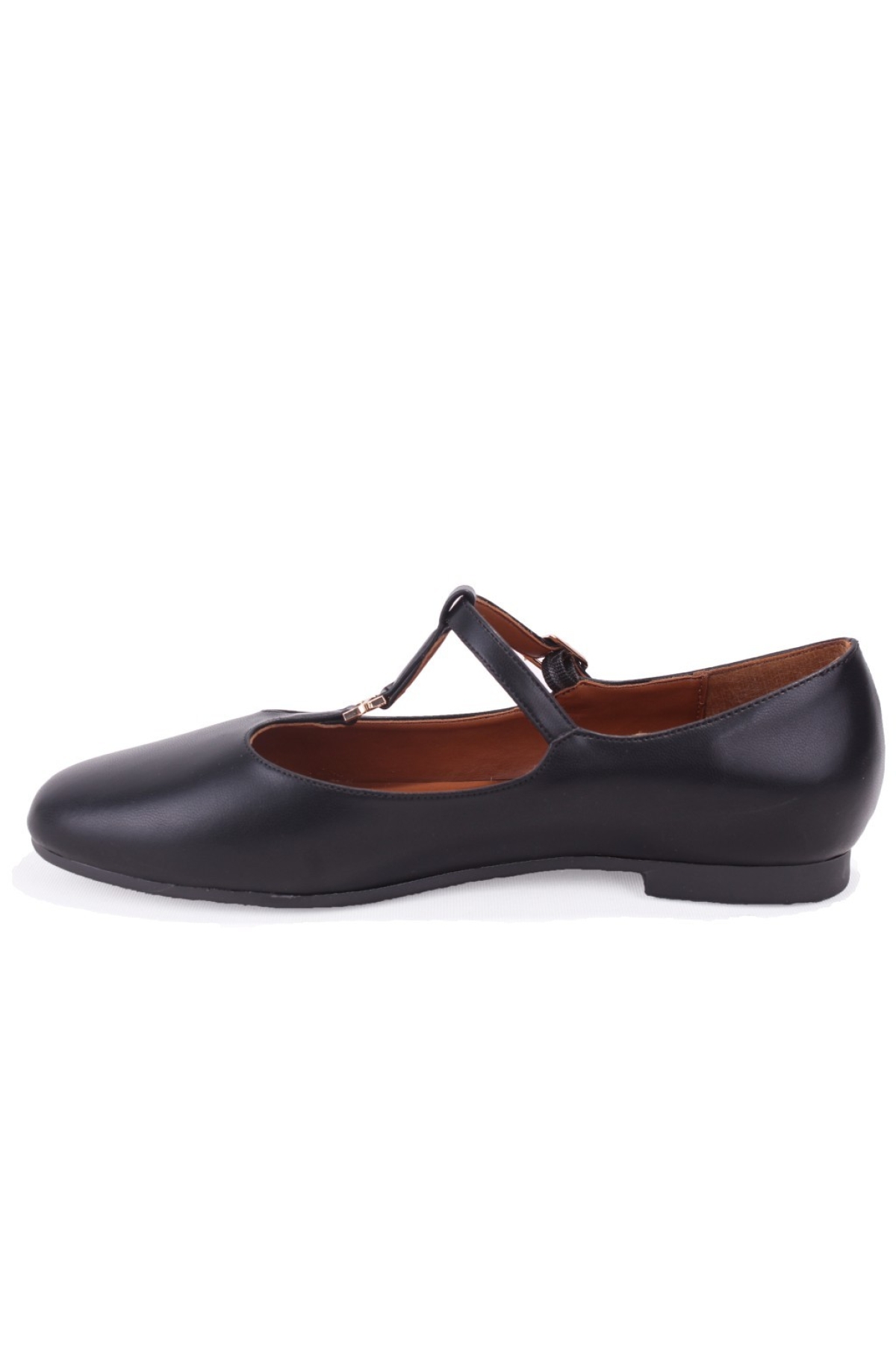 DZA07-108526452 Siyah Günlük Babet Kadın Ayakkabı - Görsel 4